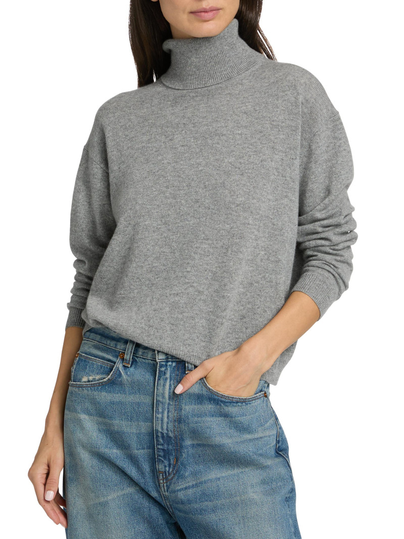 Women's The Primm Cashmere Sweater - Light Heather 3
