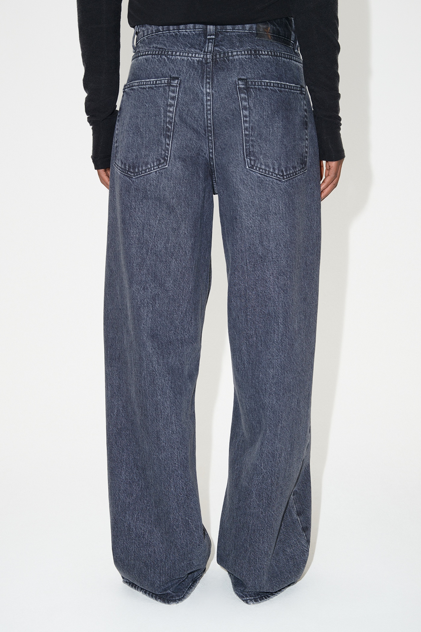 Full Cut Black Slash Denim - 7