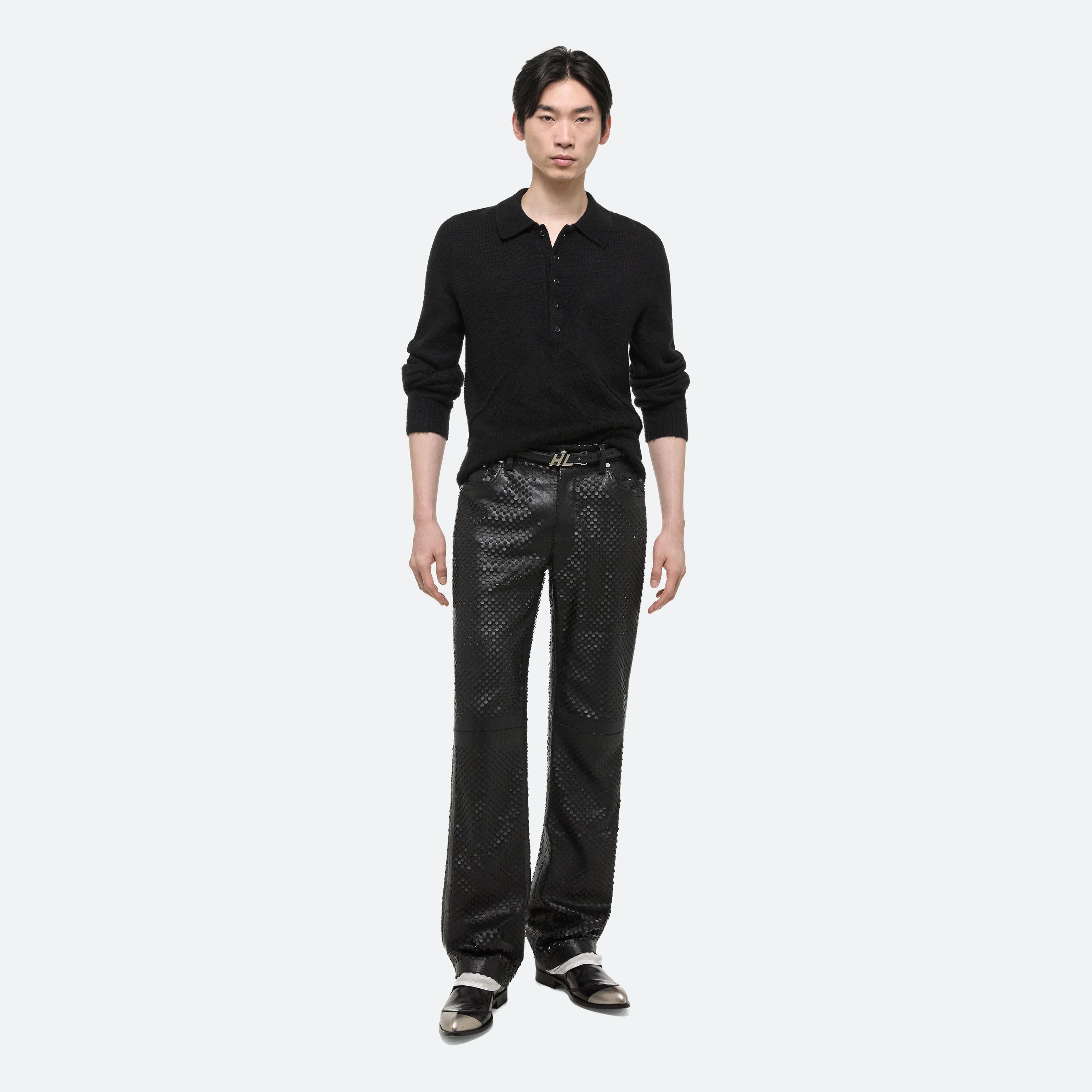 HOLE-PUNCHED WORKER PANTS - 2