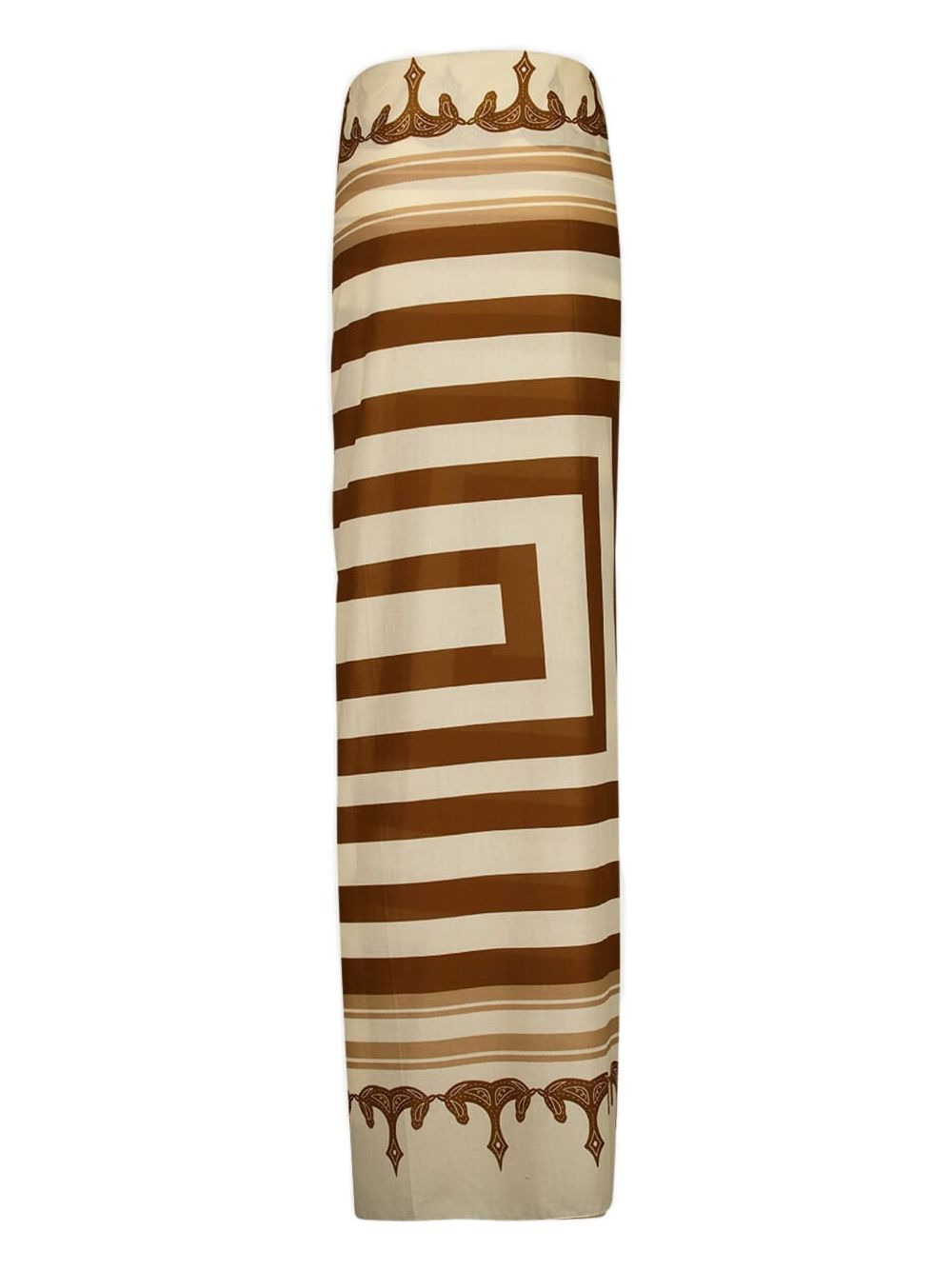 palm-tree striped pareo - 2
