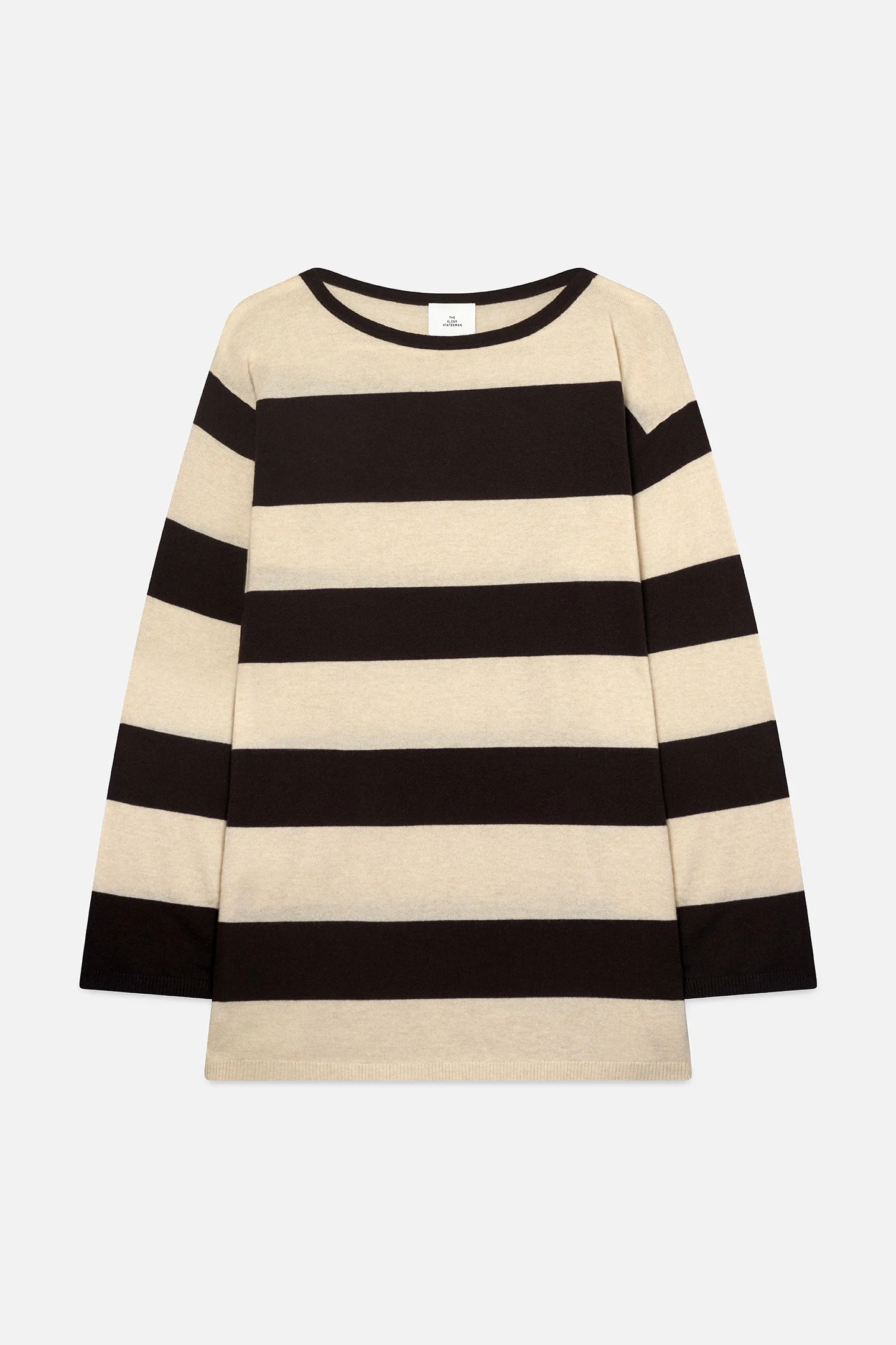 STRIPE BOATNECK MINI DRESS - 1