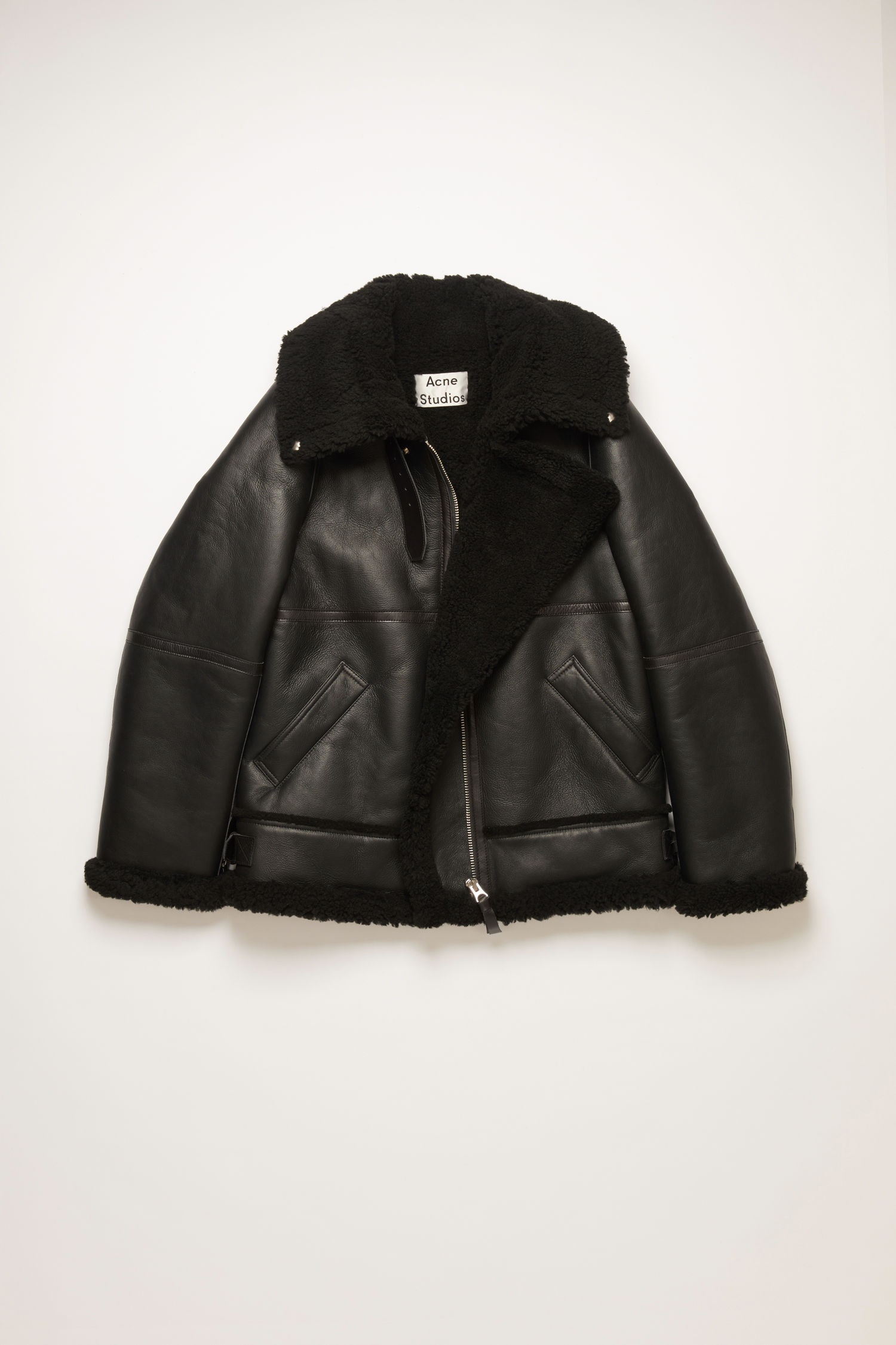 Shearling jacket black / black - 1