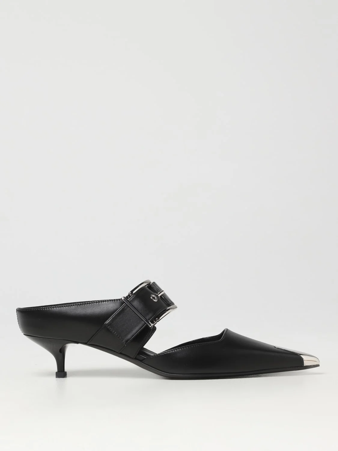 McQueen Punk pumps in leather with strap - 1