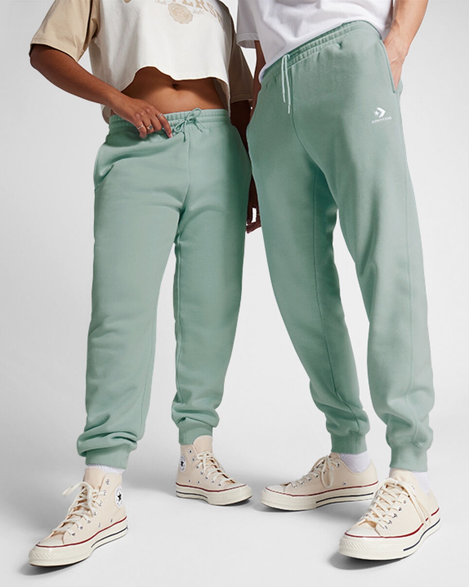 Converse Go-To Embroidered Star Chevron Standard-Fit Fleece Sweatpant - 1