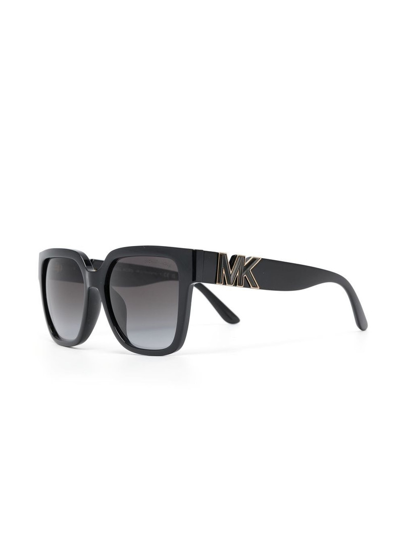 MICHAEL KORS logo-plaque square-frame sunglasses outlook