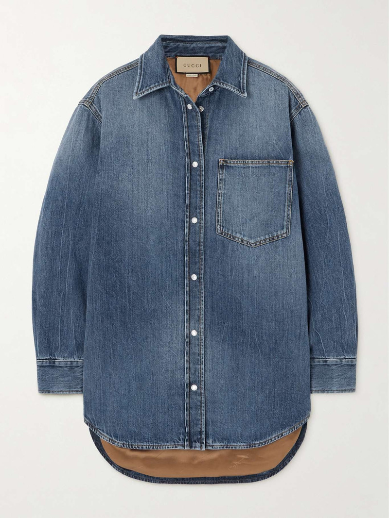 Padded denim shirt 1
