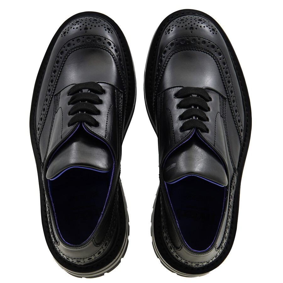 Burberry x Tricker’s Devon Almond Toe Comfort Derby Shoes - 4
