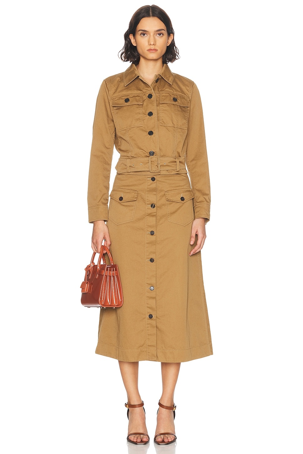 Button Down Midi Skirt - 5
