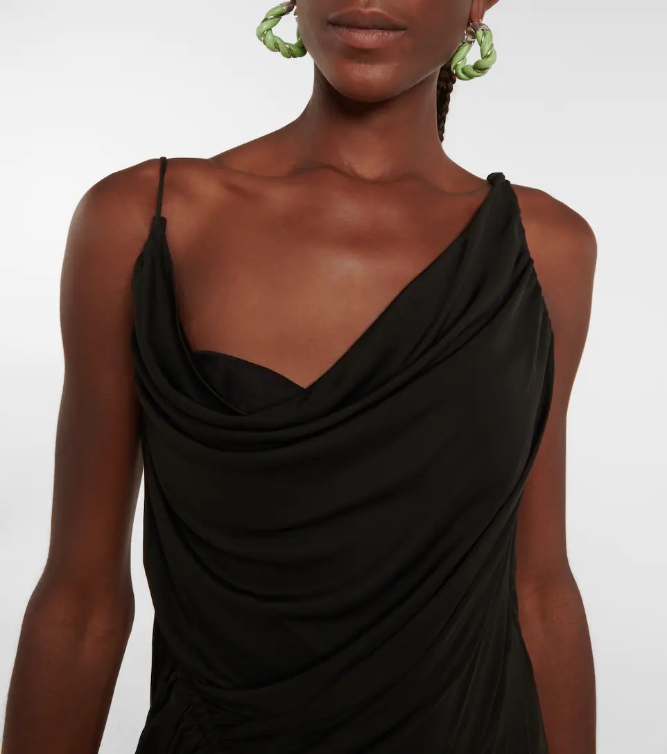 Ruched jersey maxi dress - 4