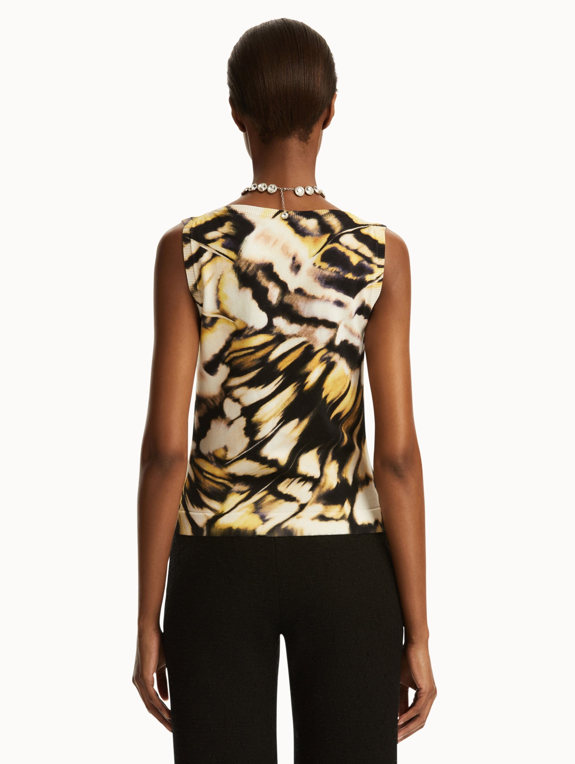 ABSTRACT BUTTERFLY PRINTED TANK - 4