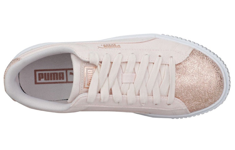 (WMNS) PUMA Basket Platform Rose Gold 366494-02 - 3