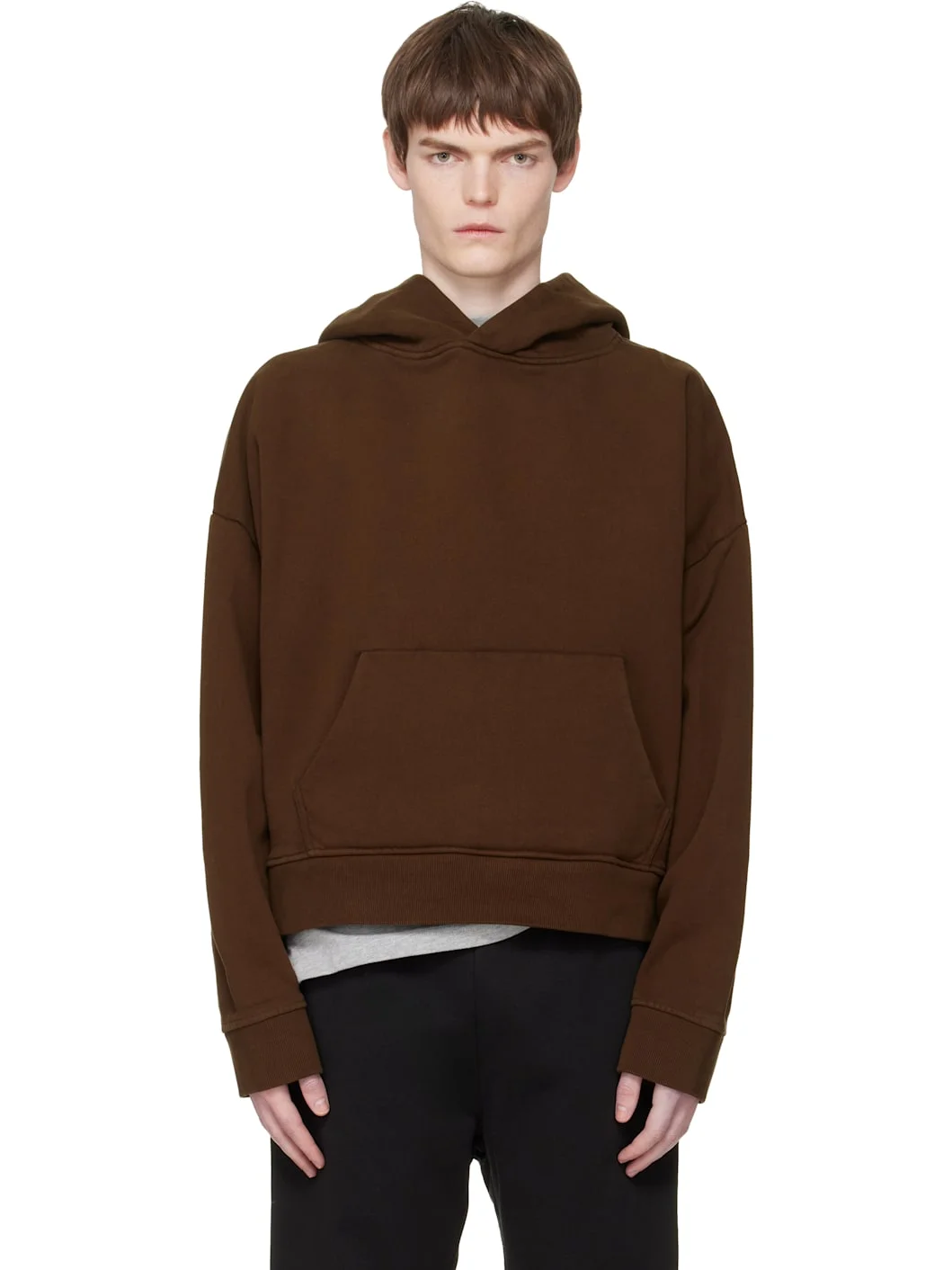 Brown Heavy Hoodie - 1