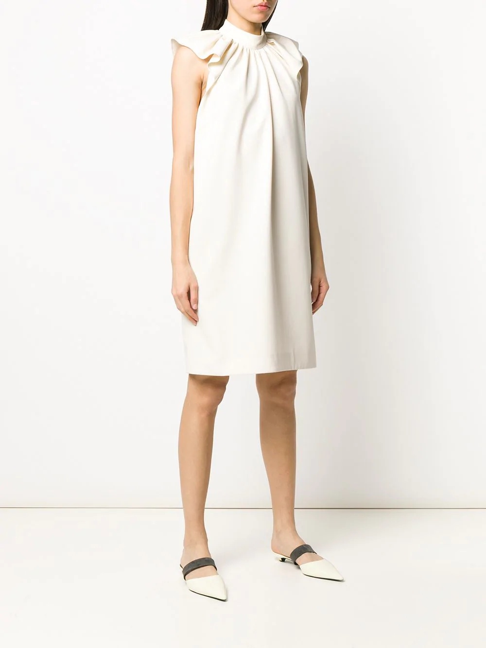 ruched detail midi dress - 3