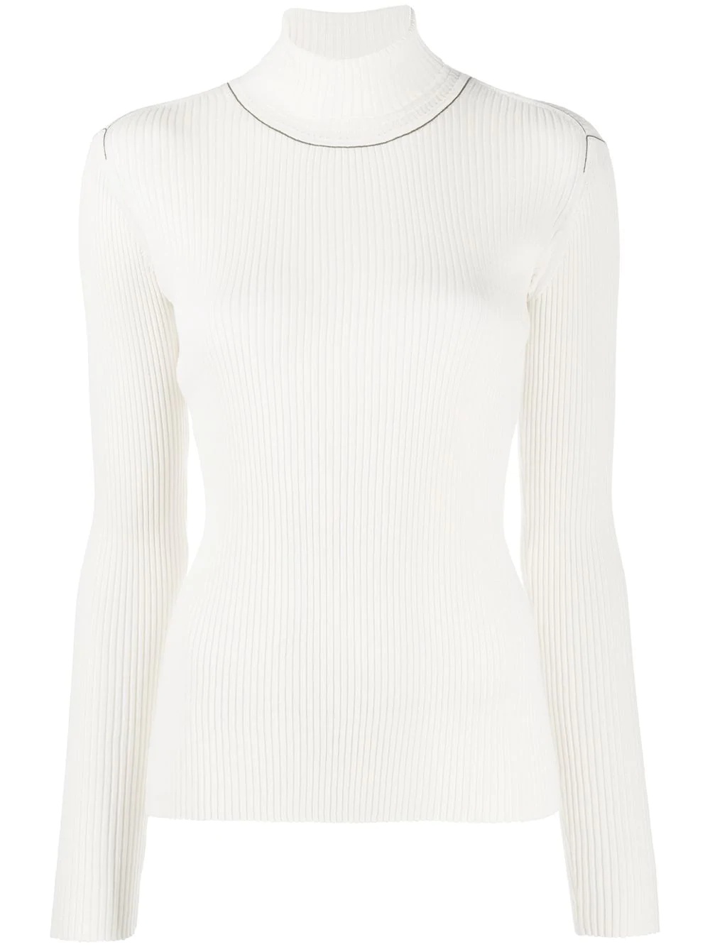 fitted roll-neck jumper - 1