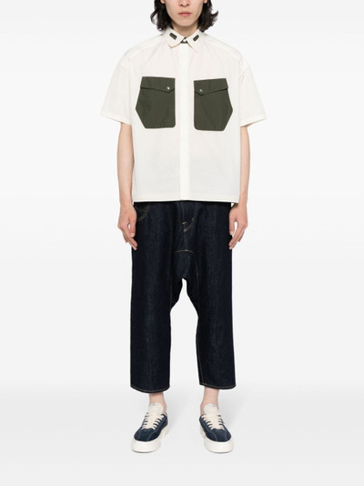 Fumito Ganryu mid-rise cropped jeans outlook
