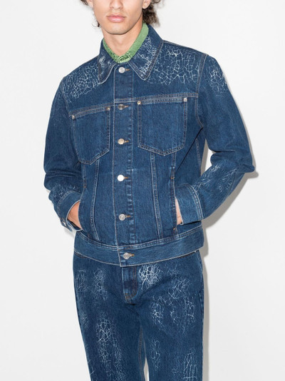 NAMACHEKO x Browns Orma printed denim jacket outlook