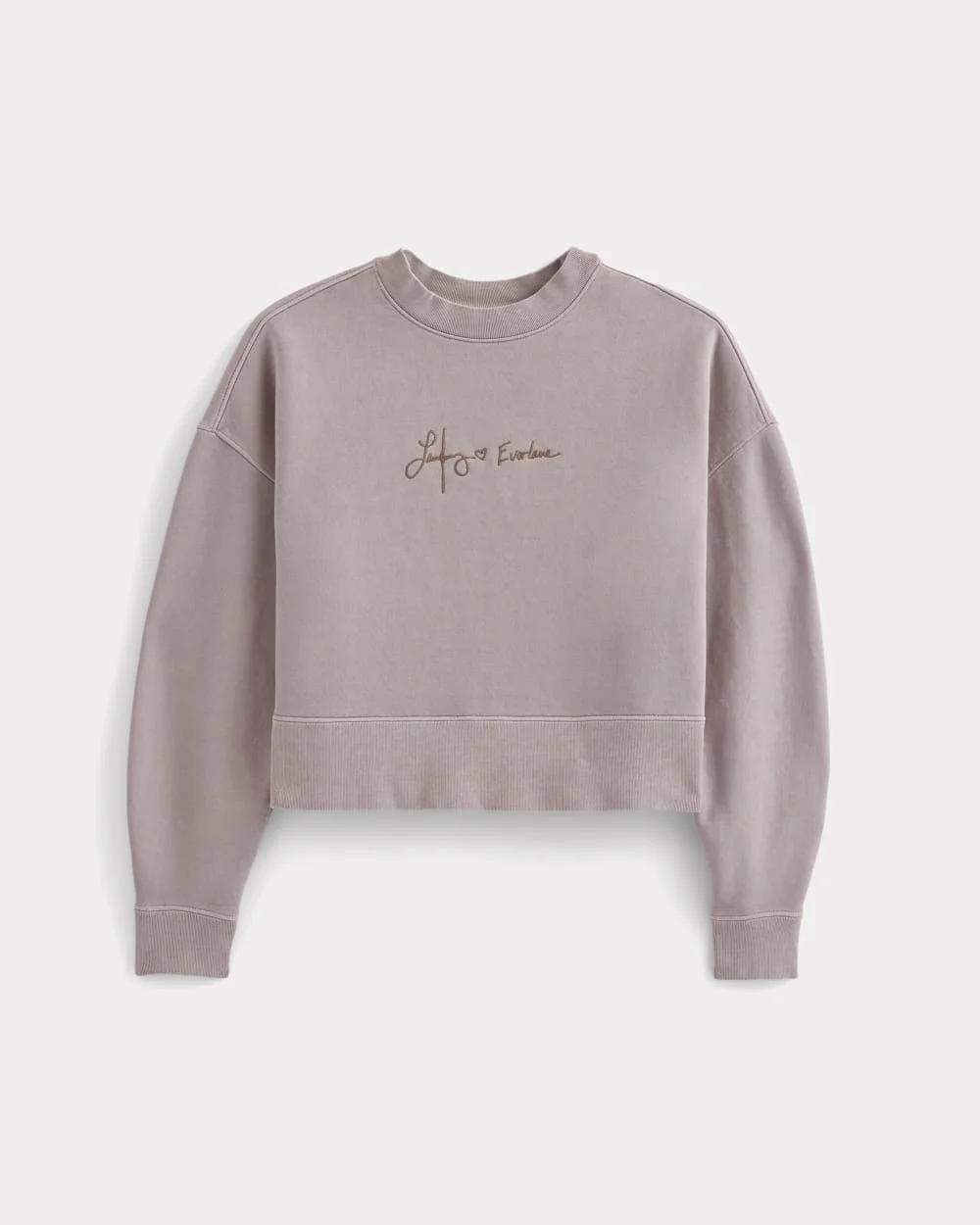 EVERLANE X THE LAUFEY FOUNDATION CROPPED SWEATSHIRT - 1