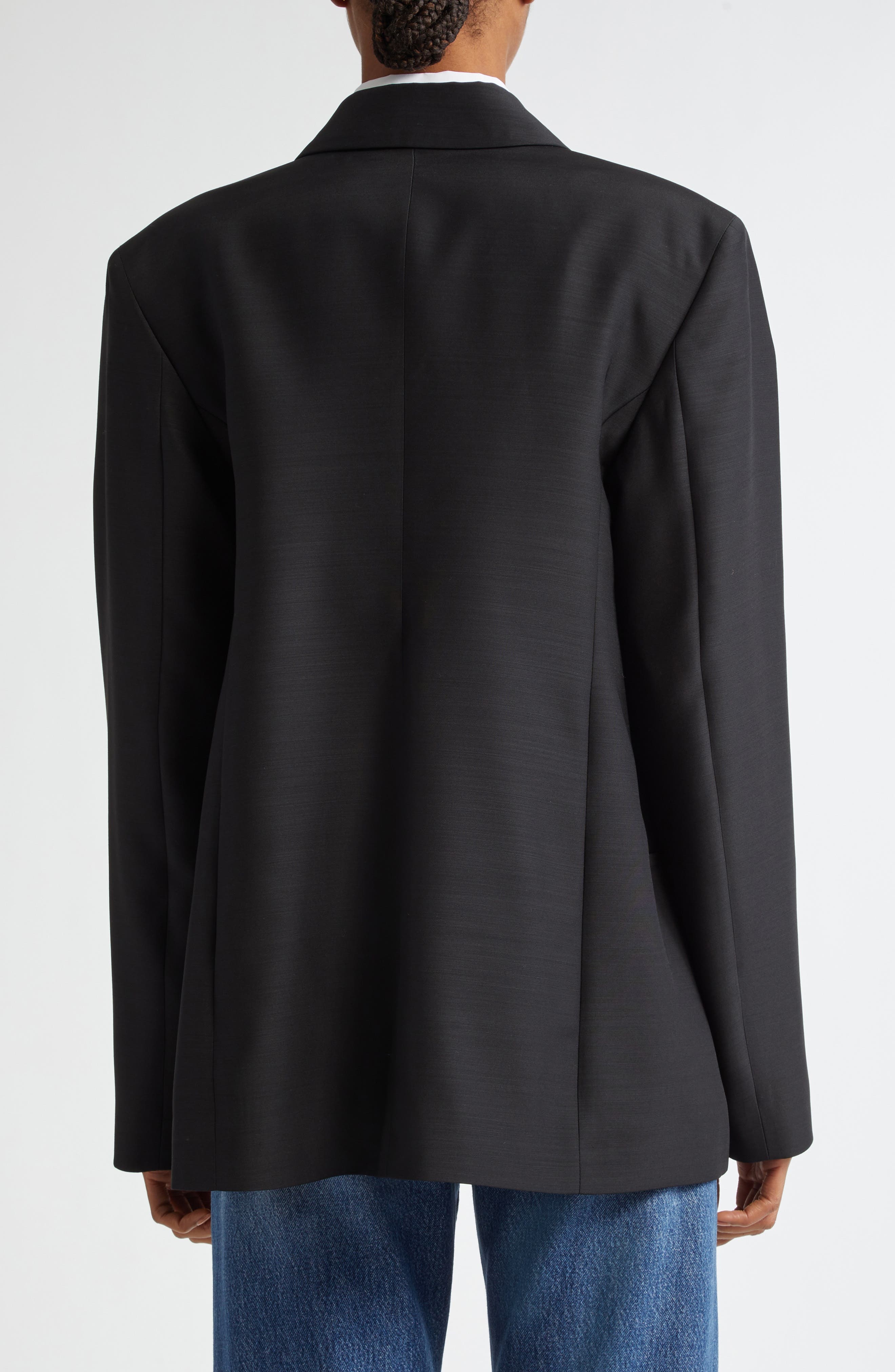 BITE Studios Polus Asymmetric Wool Blazer in Black at Nordstrom - 2