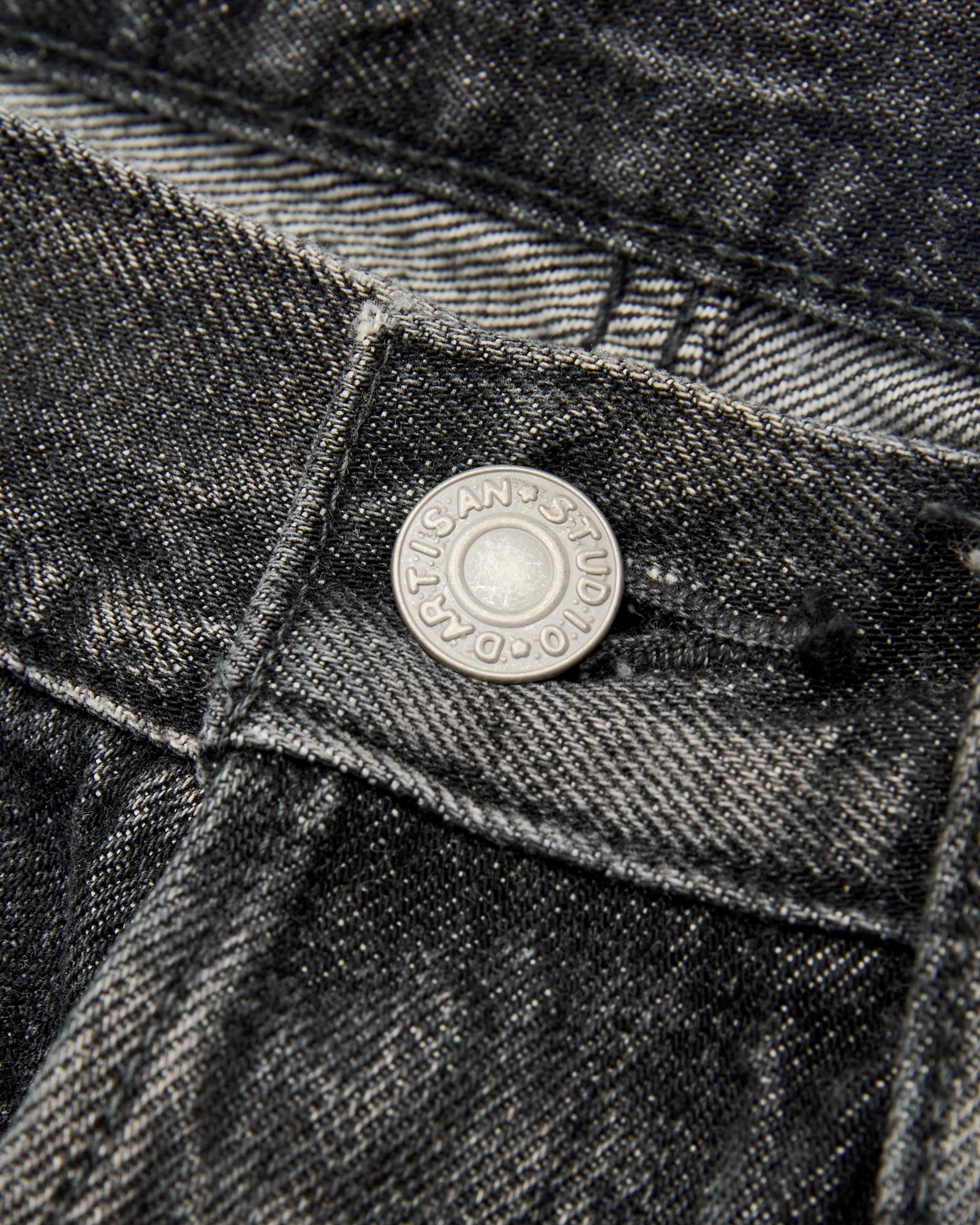 D1826 "Black Ivy Wash" 13oz Selvedge Denim - Relaxed Tapered Fit - 5