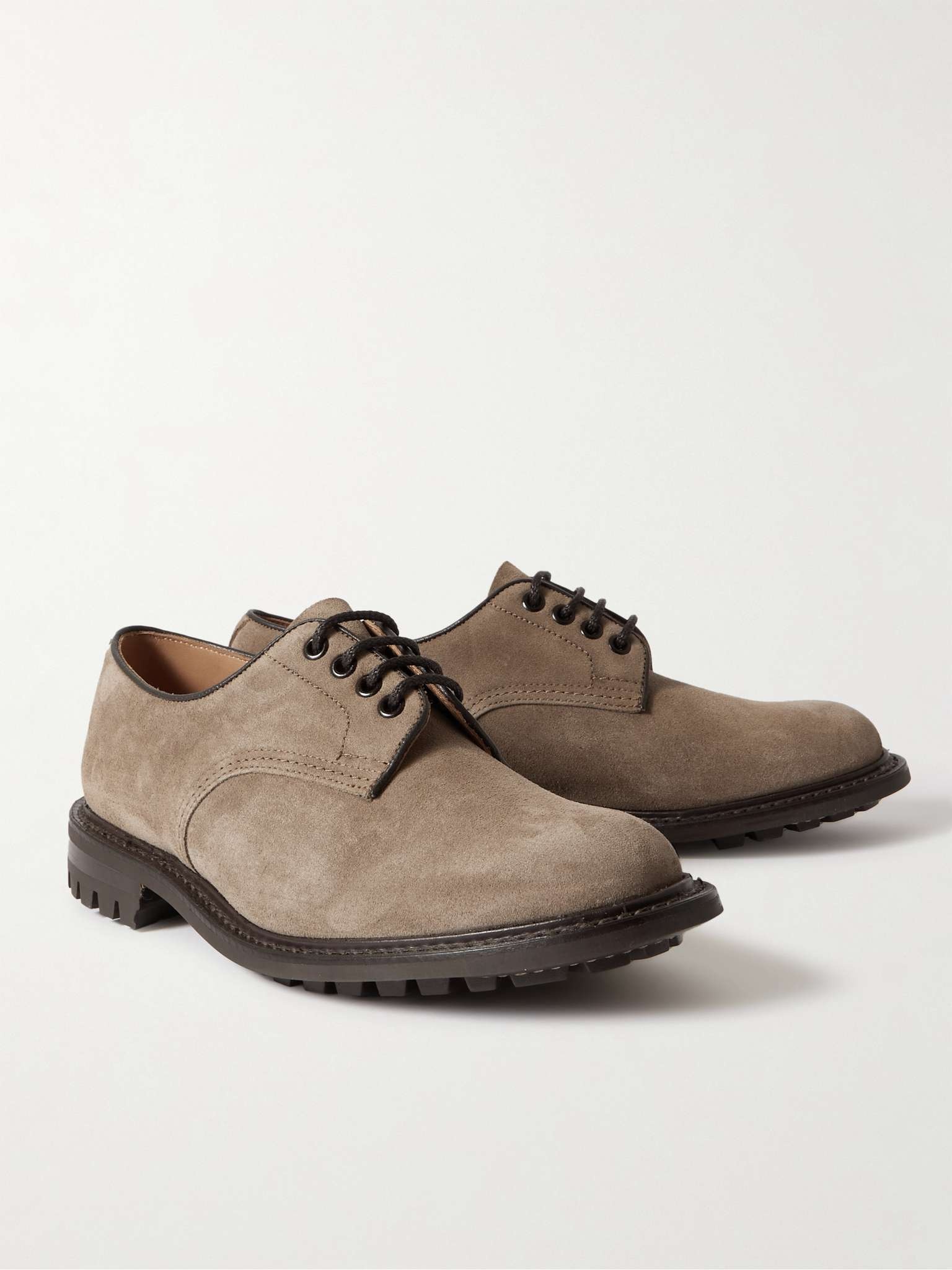 Daniel Leather-Trimmed Suede Derby Shoes - 4