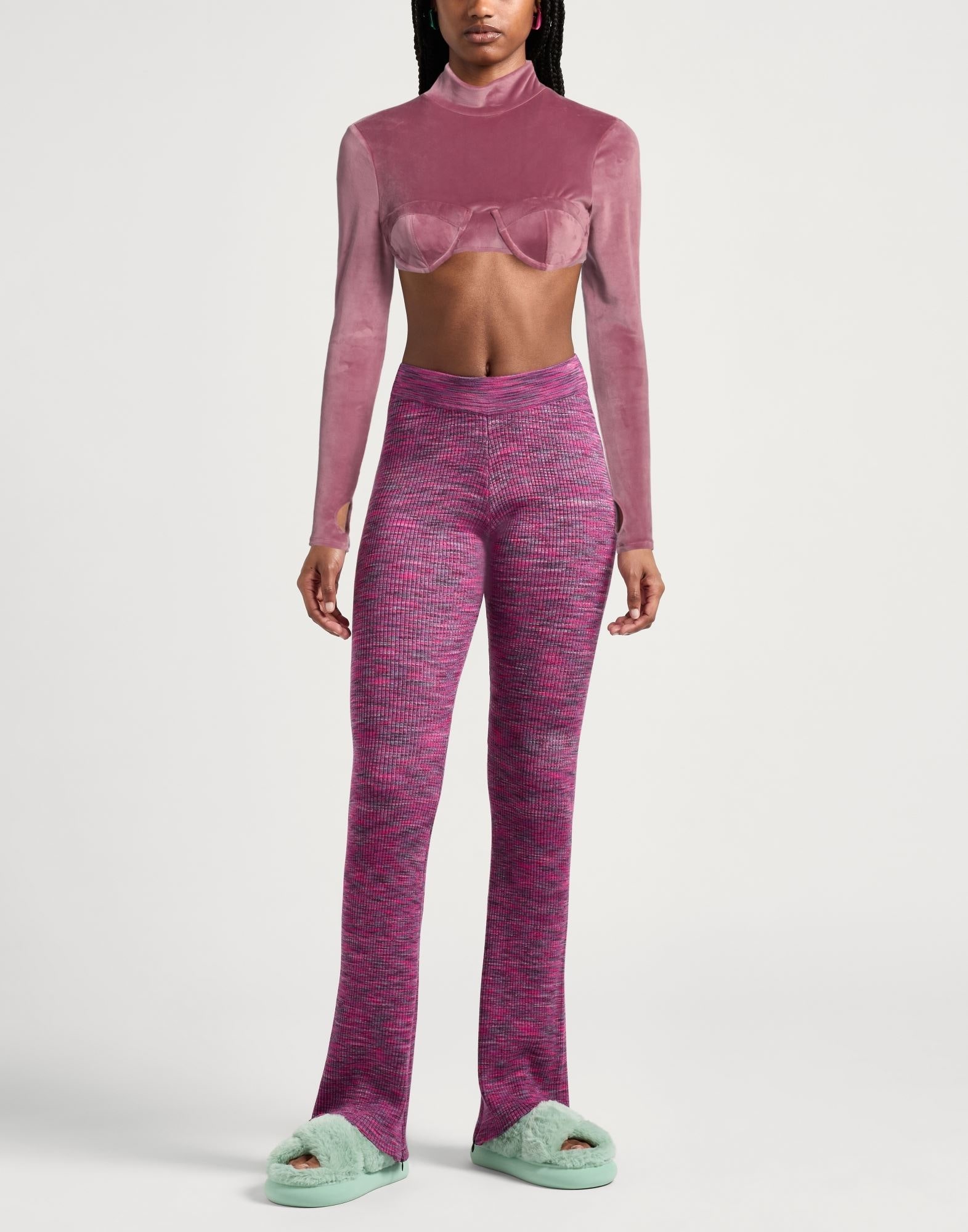 Pastel pink Women's Crop Top - 2