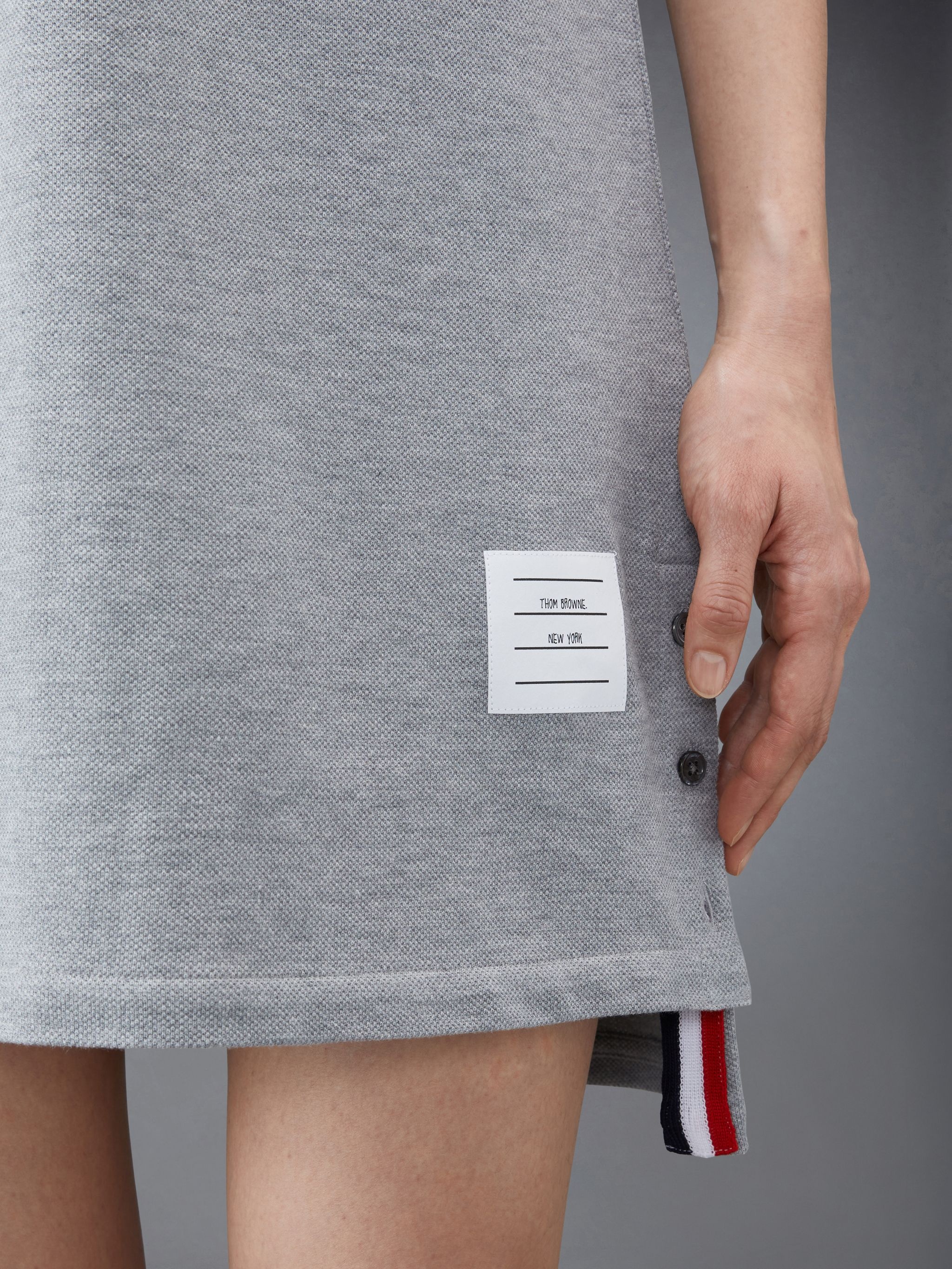 RWB-stripe midi polo dress - 12