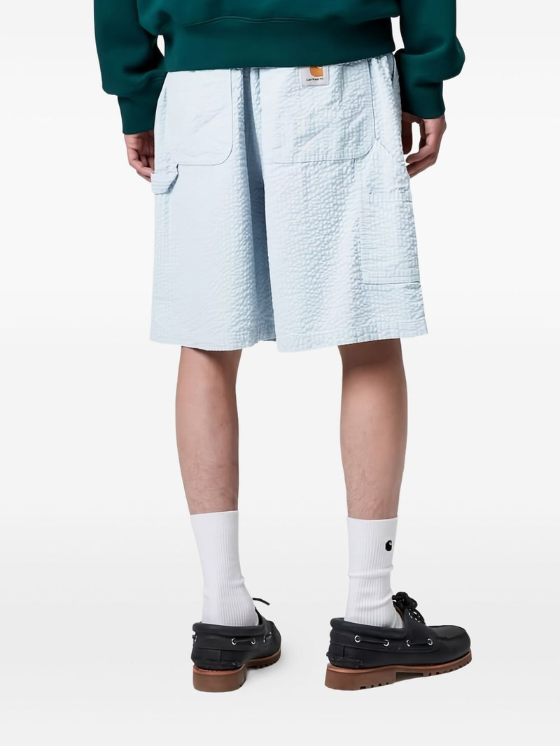 textured elasticated shorts 4