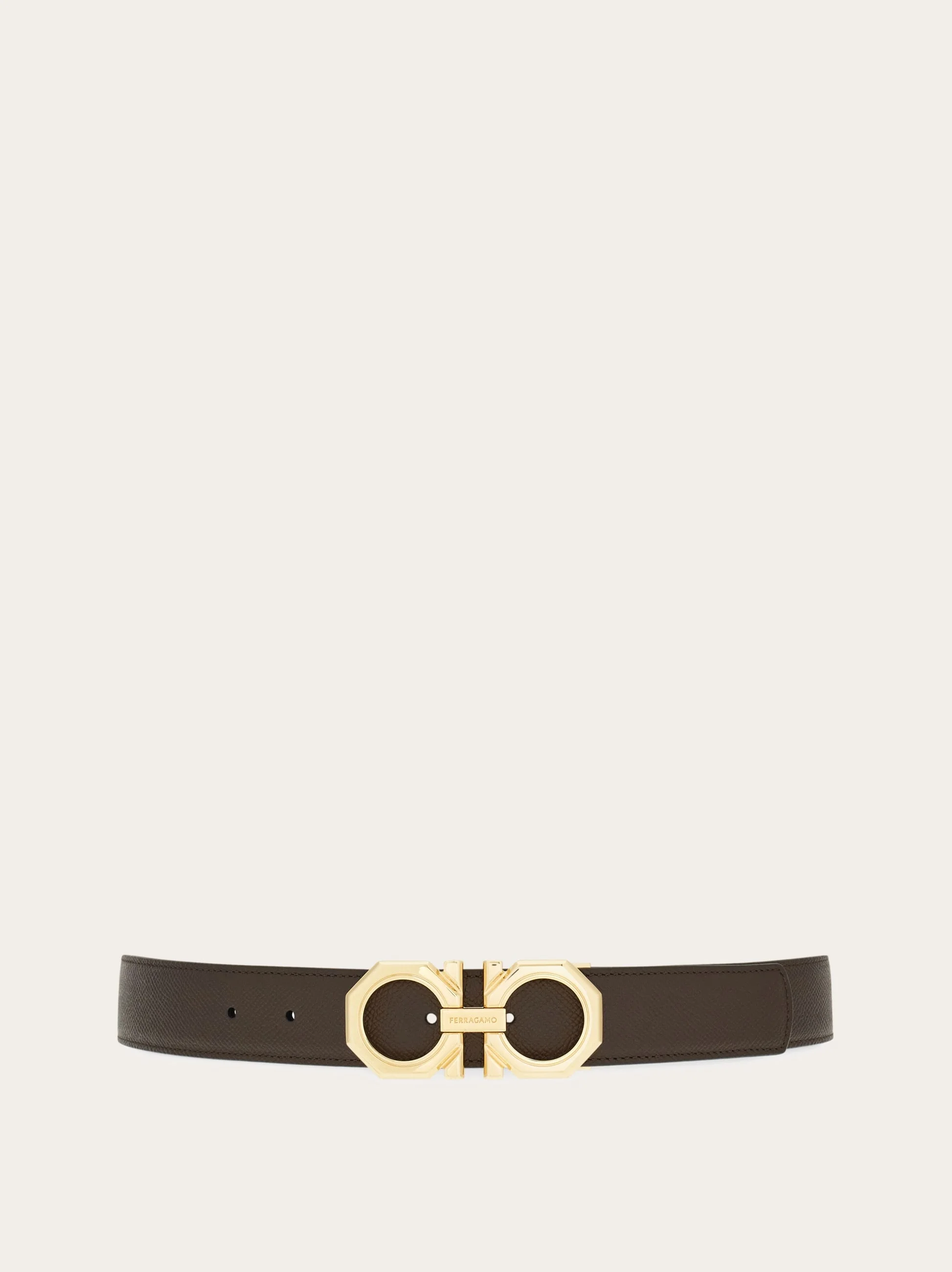 Reversible and adjustable Gancini belt - 1