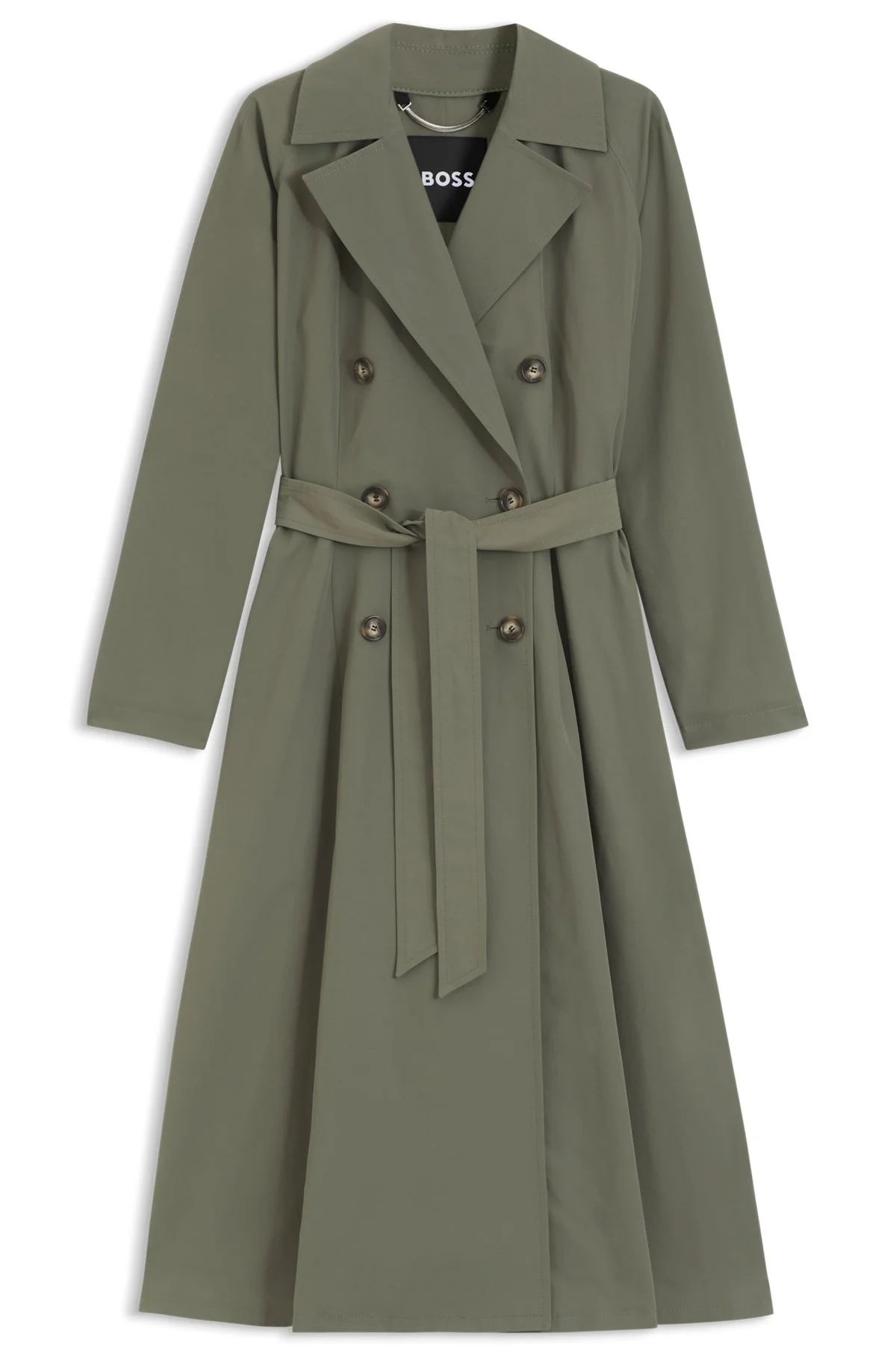WATER-REPELLENT TRENCH COAT WITH BELT - 1