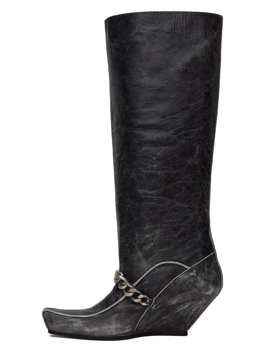 Black Precious Rider Boots - 3