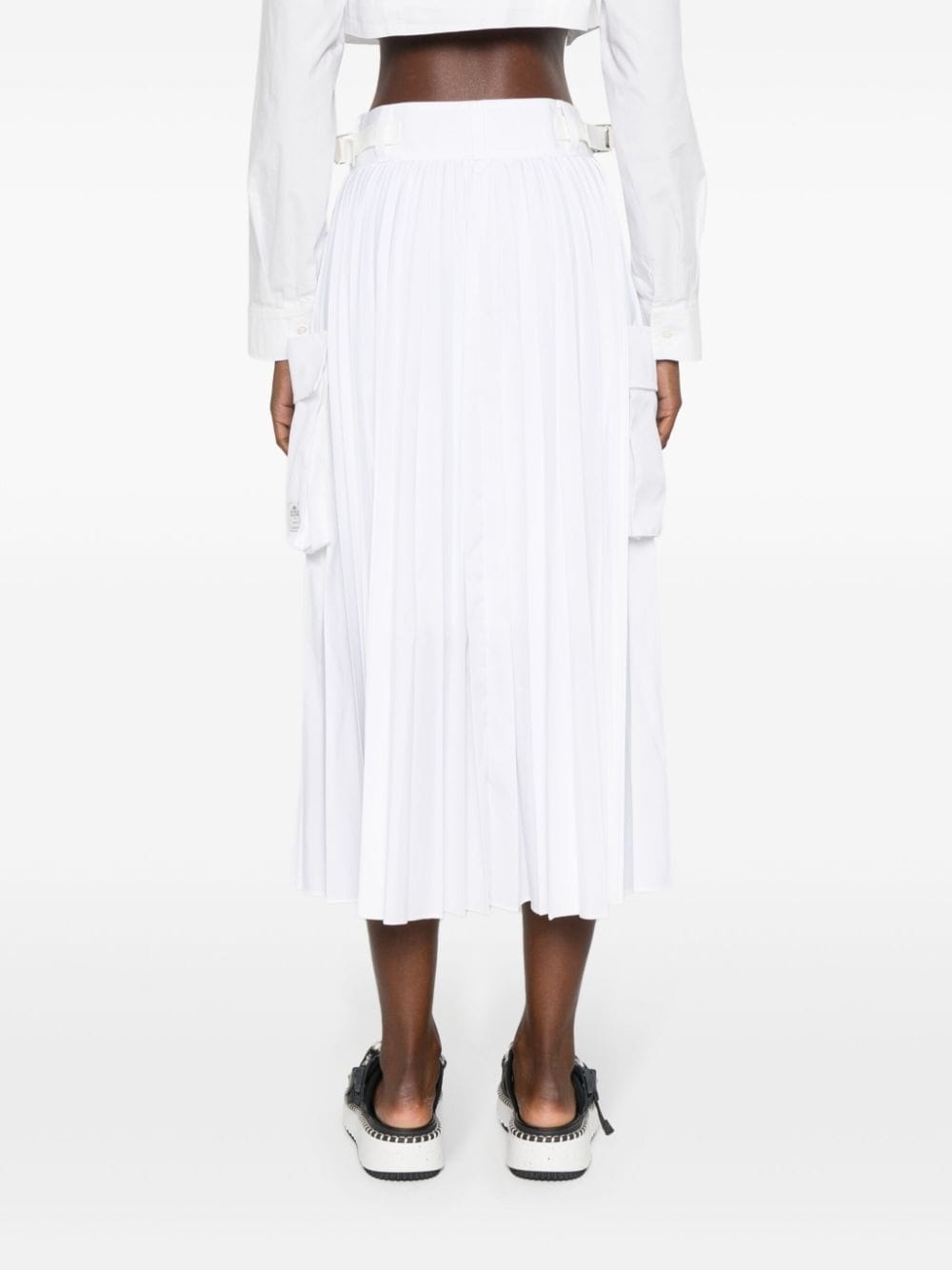 pleated midi skirt - 4