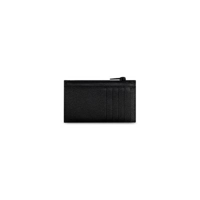 BALENCIAGA Men's Car Long Coin And Card Holder in Black outlook