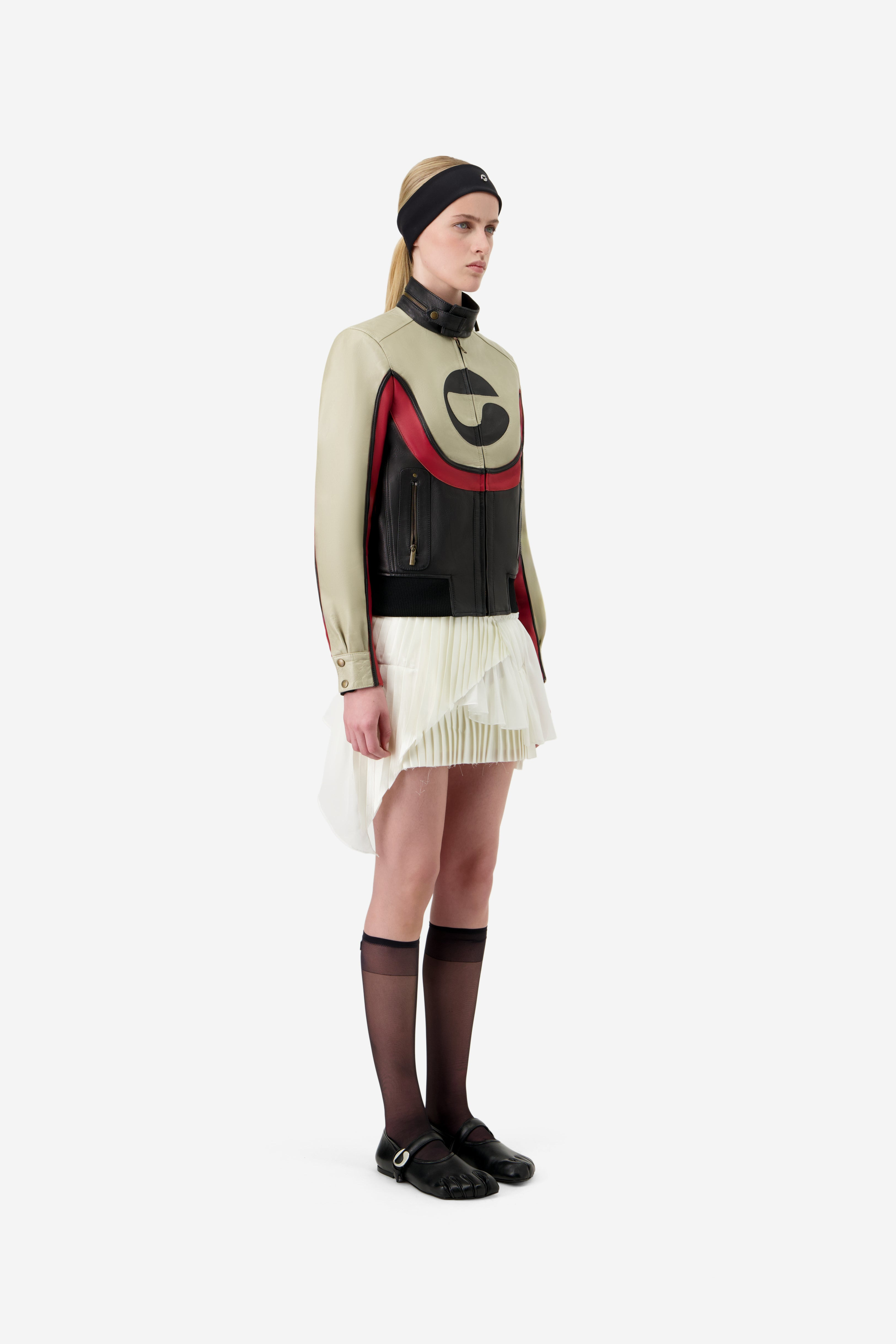 C-logo Leather Jacket - 3