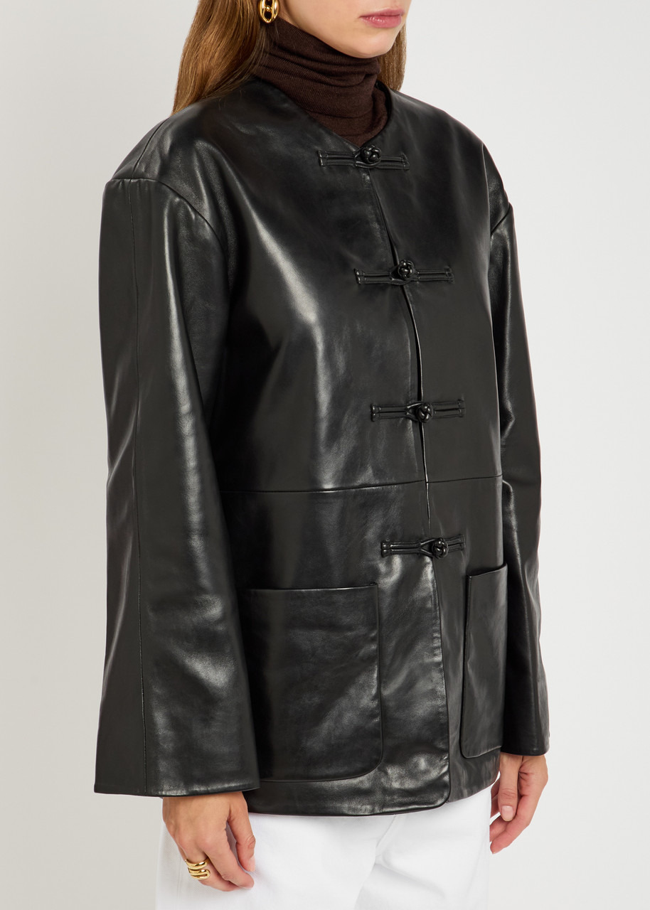 Rohe Mandarin Leather Jacket - 2