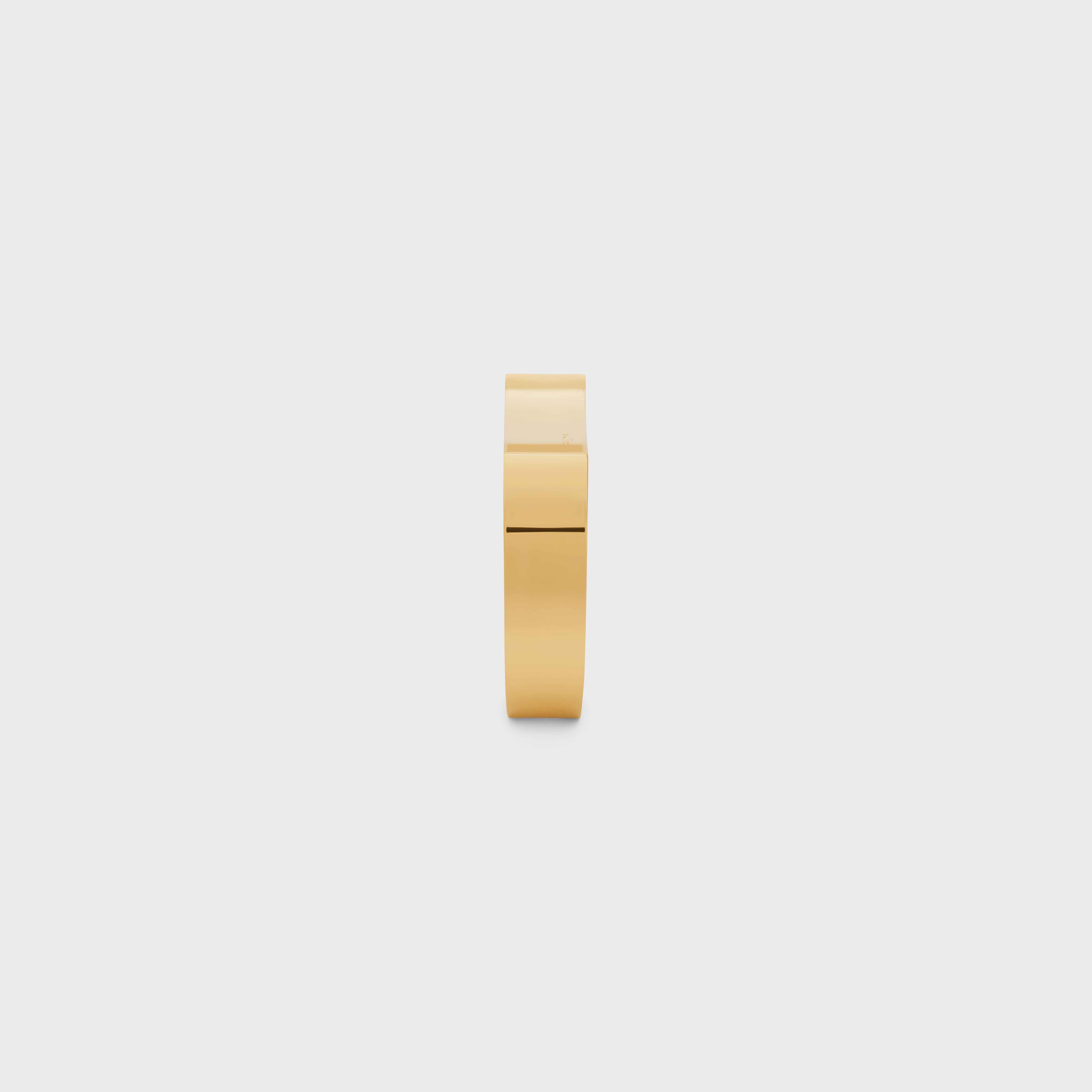 Formes Abstraites Concave Cuff in Brass with Gold Finish - 3