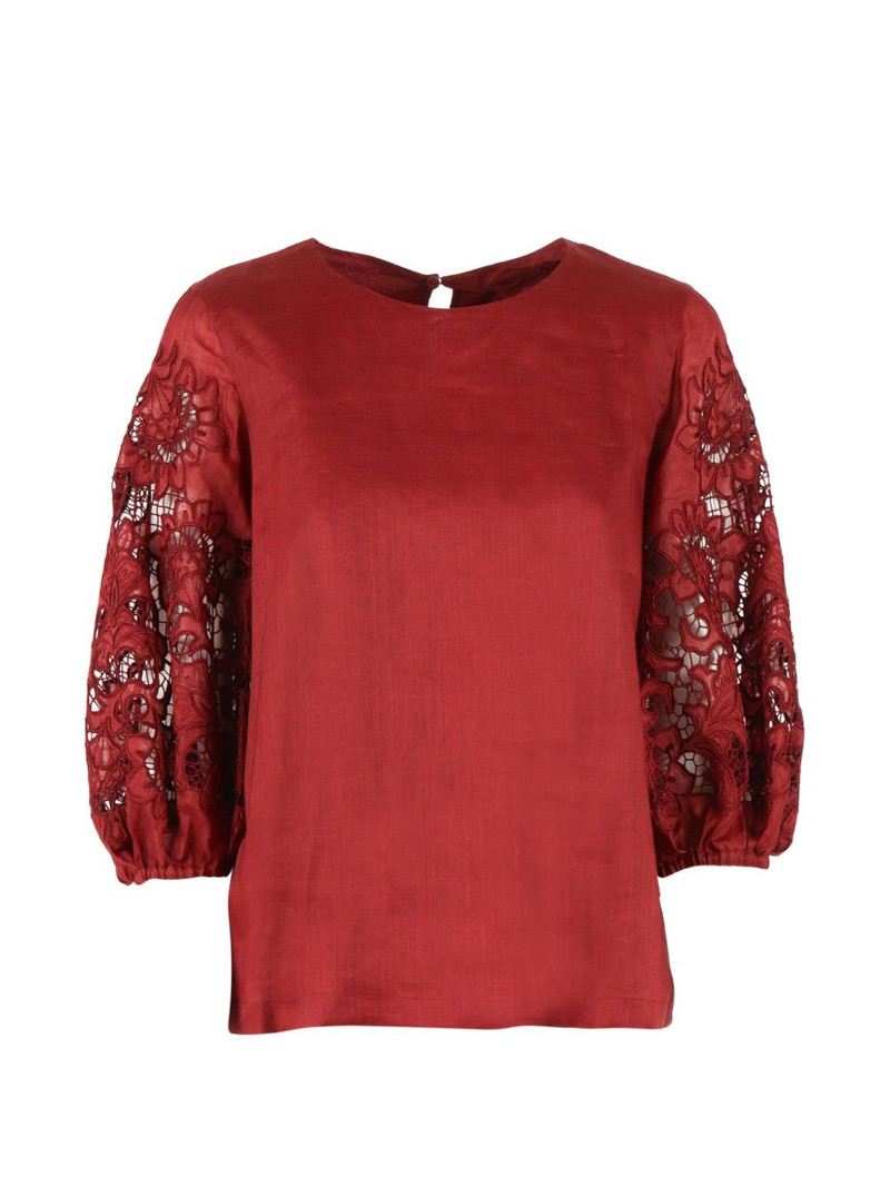 MstOrdine lace-sleeve top 1