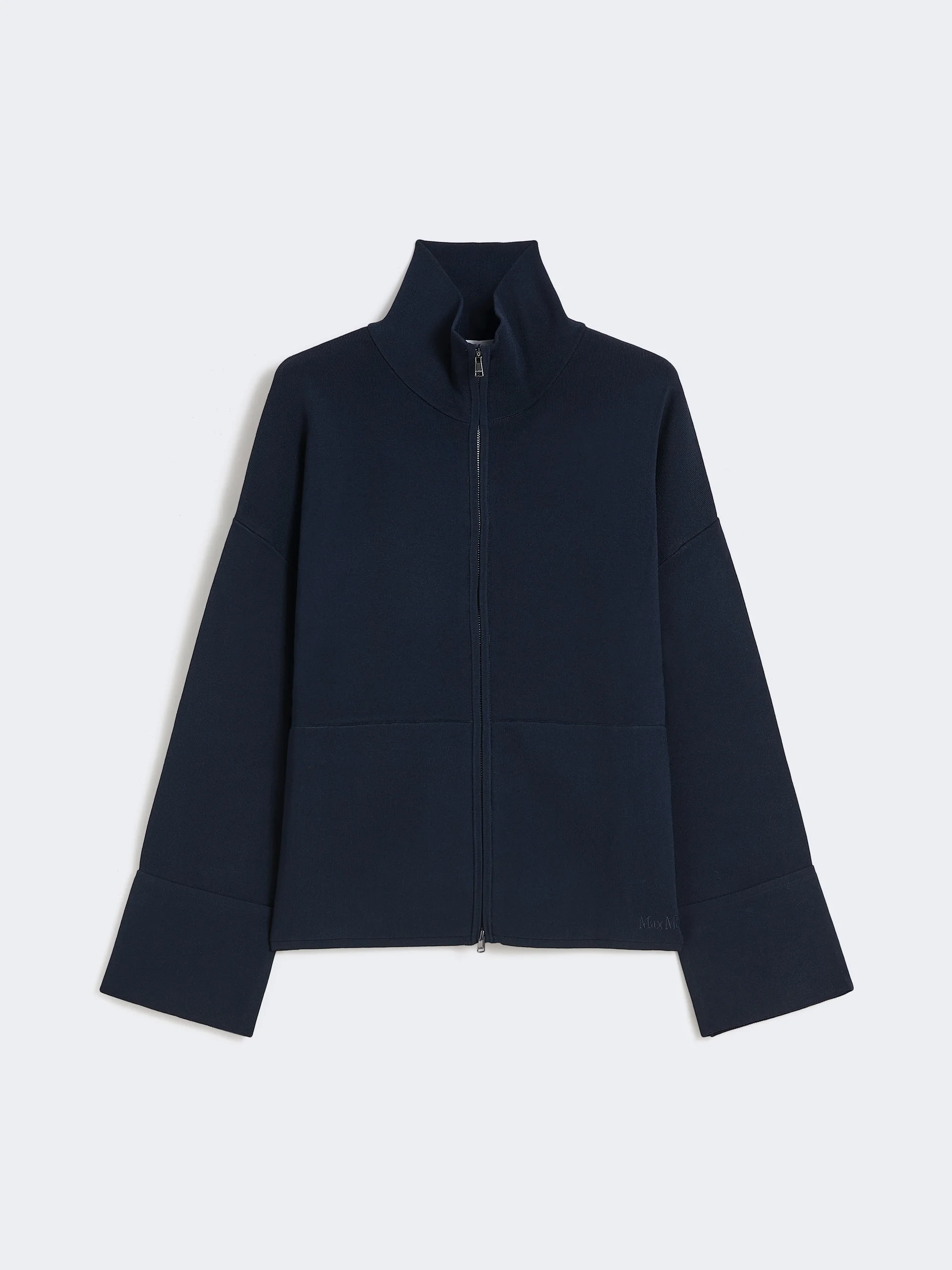 Viscose crêpe yarn cardigan - ULTRAMARINE - 1