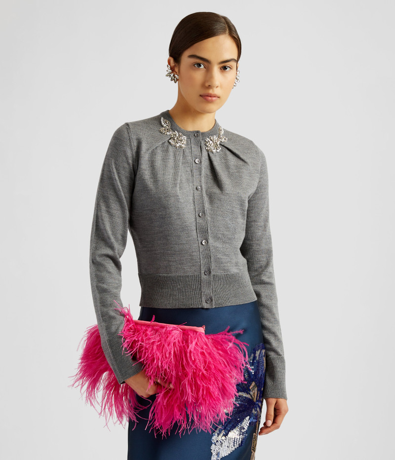 Erdem SMALL FEATHER BAG outlook