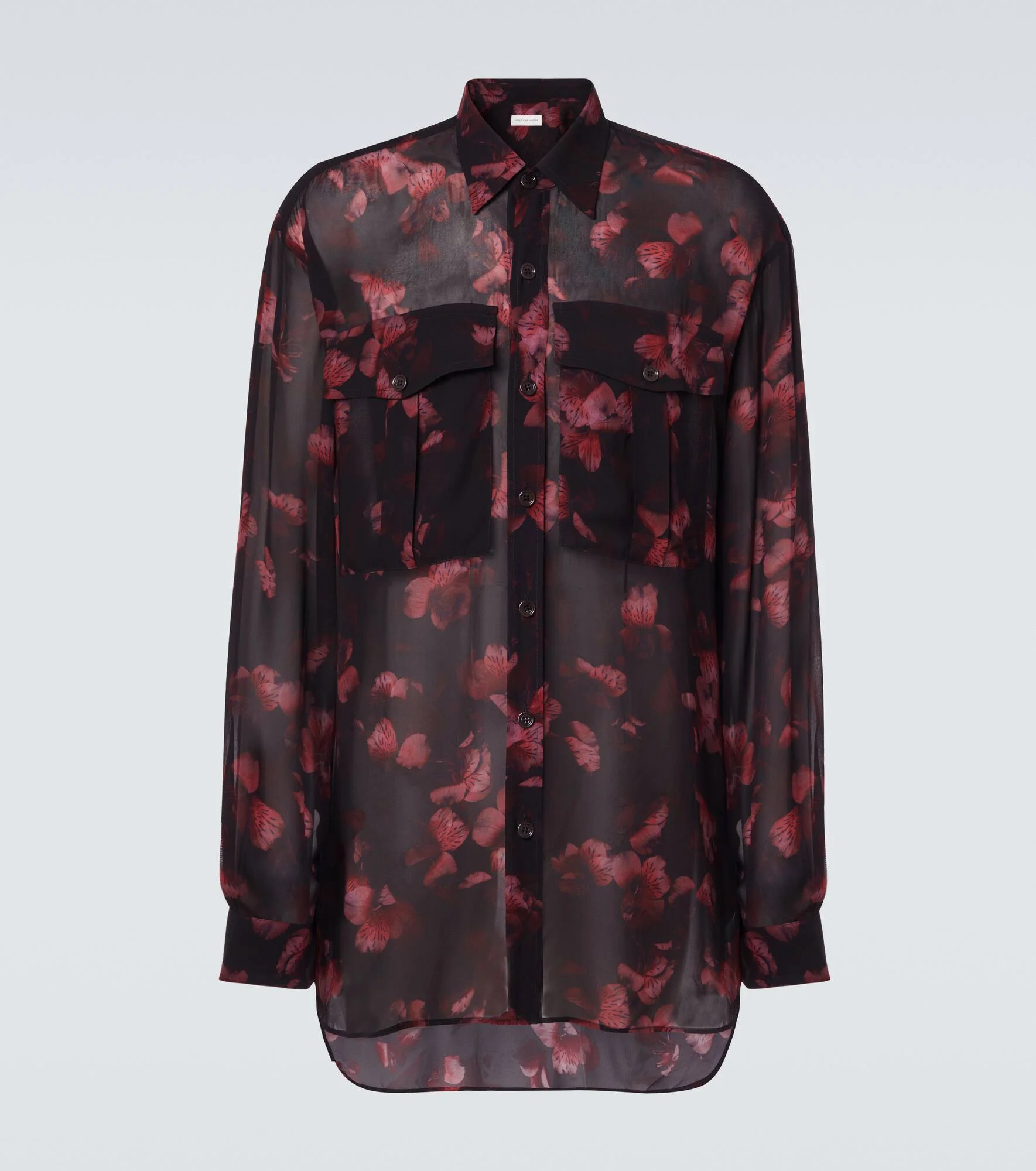 Sheer floral shirt - 1