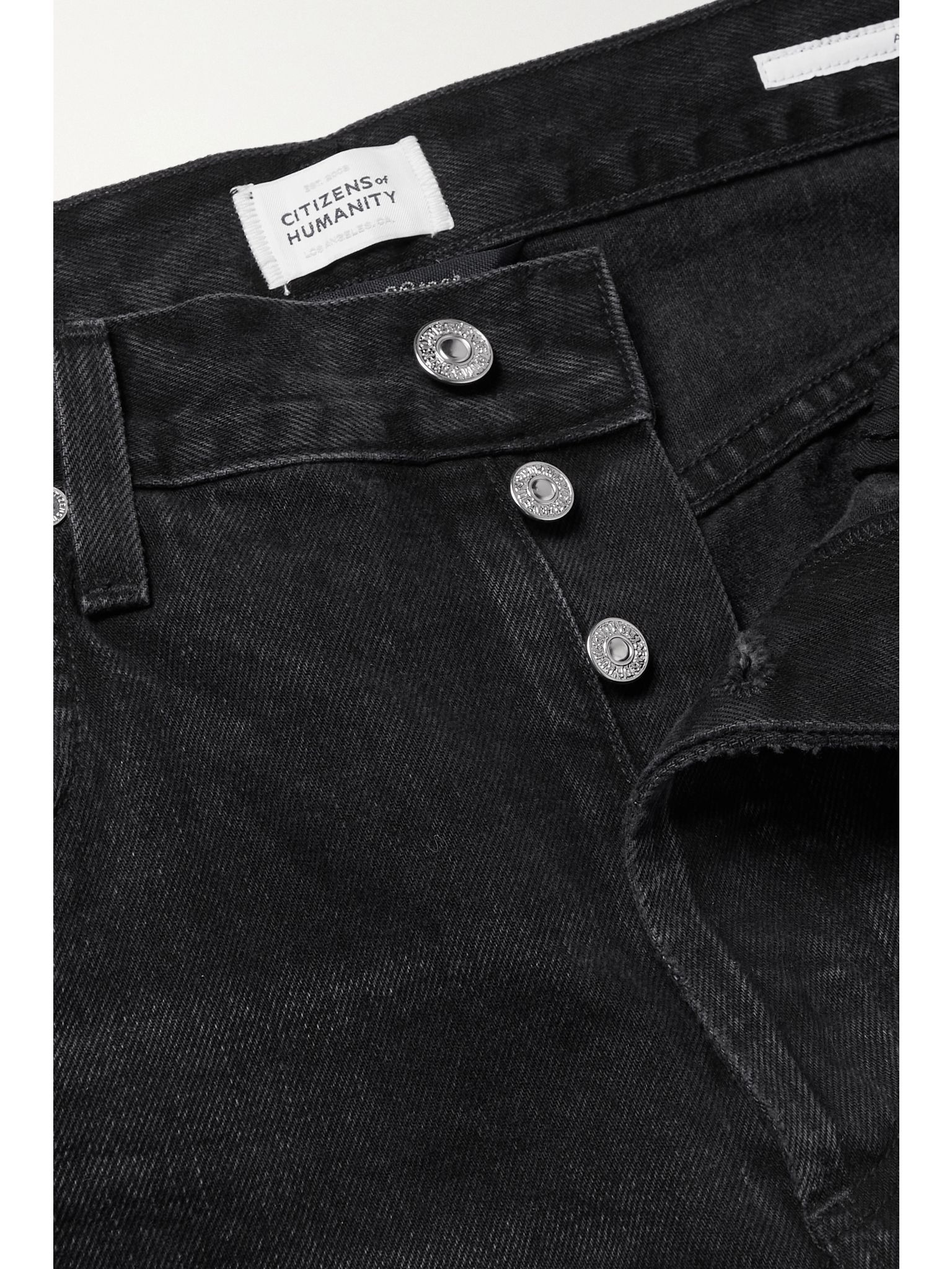 Ayla Baggy mid-rise wide-leg organic jeans Black - 5