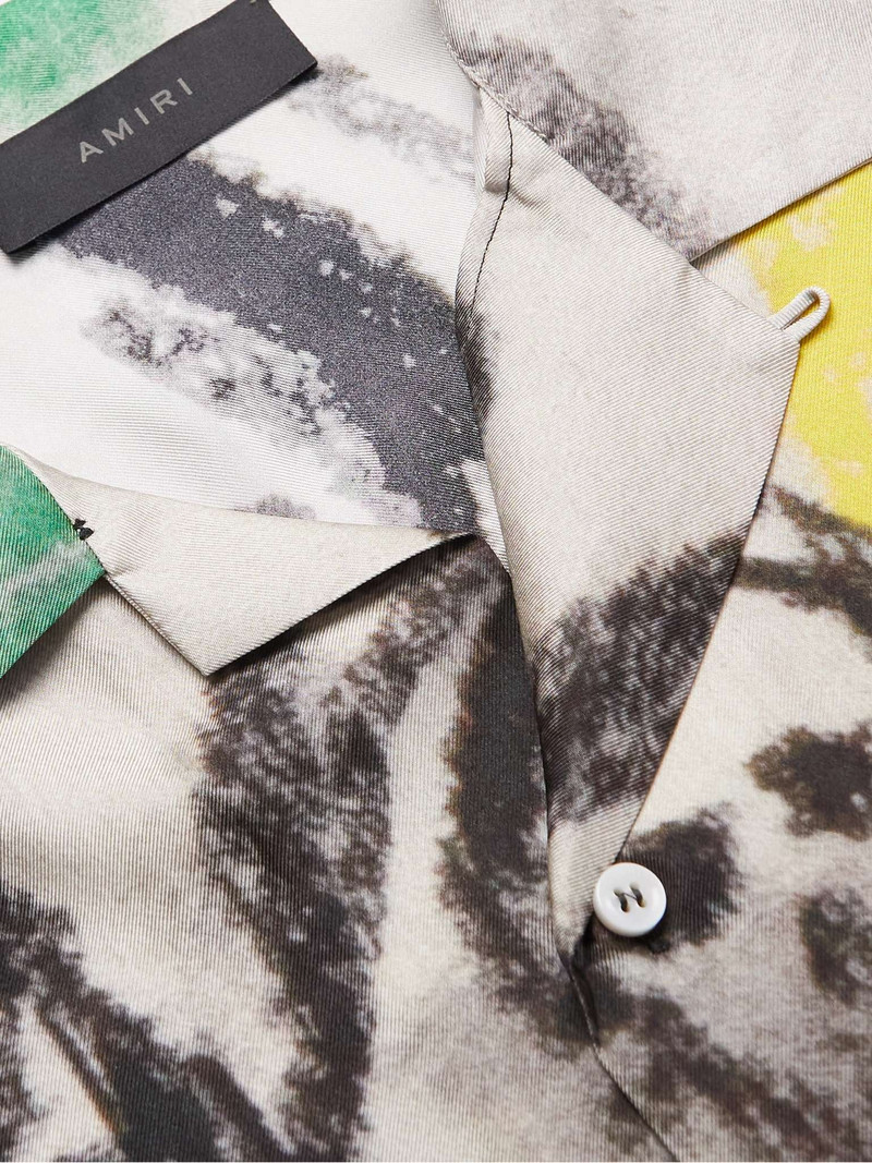 + Wes Lang Convertible-Collar Printed Silk-Twill Shirt 5