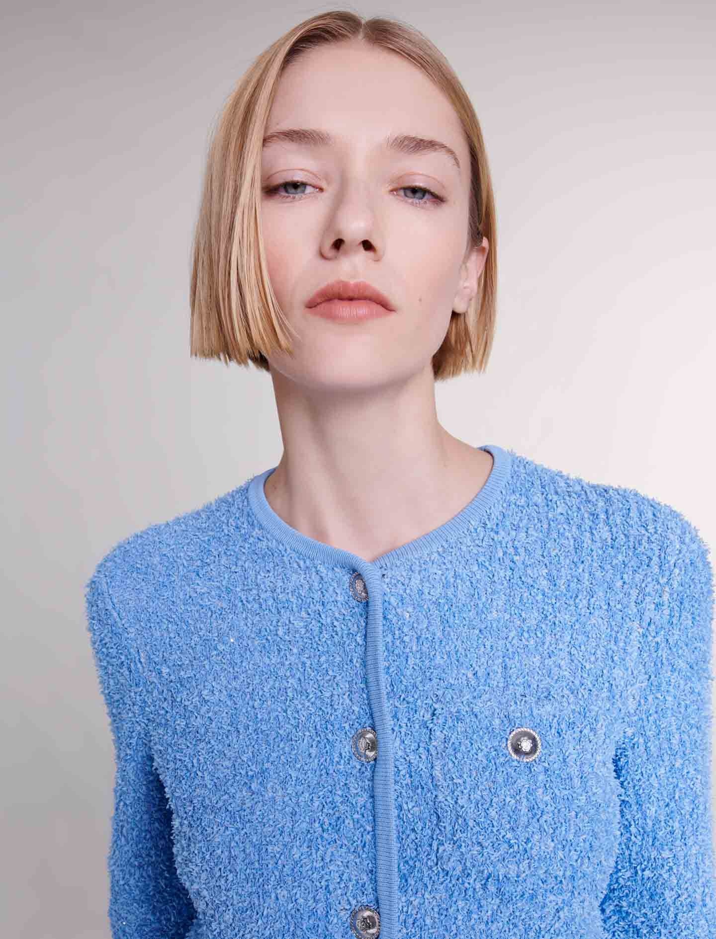 Sequin knit cardigan - 3