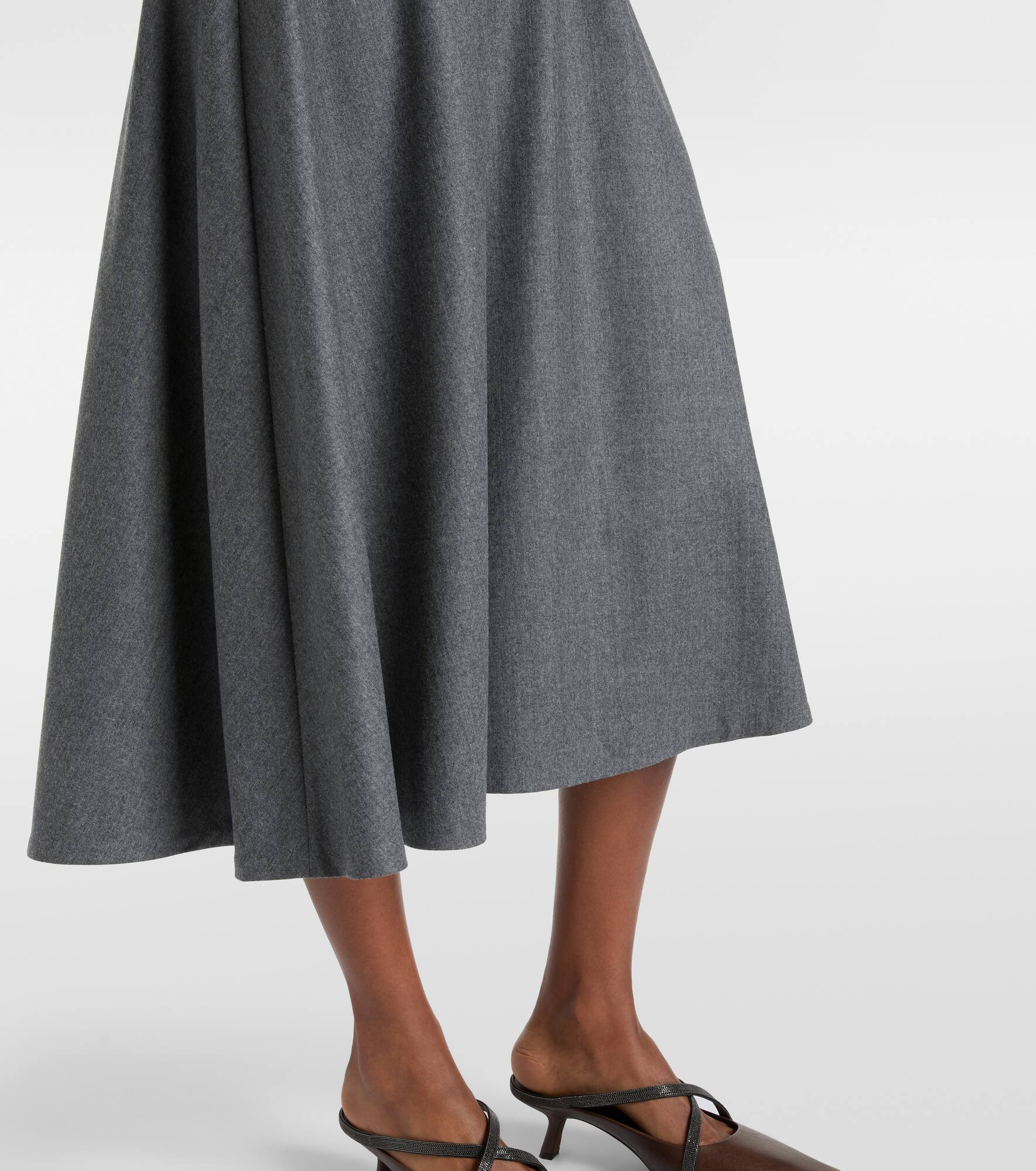 Virgin wool shirt dress - 5