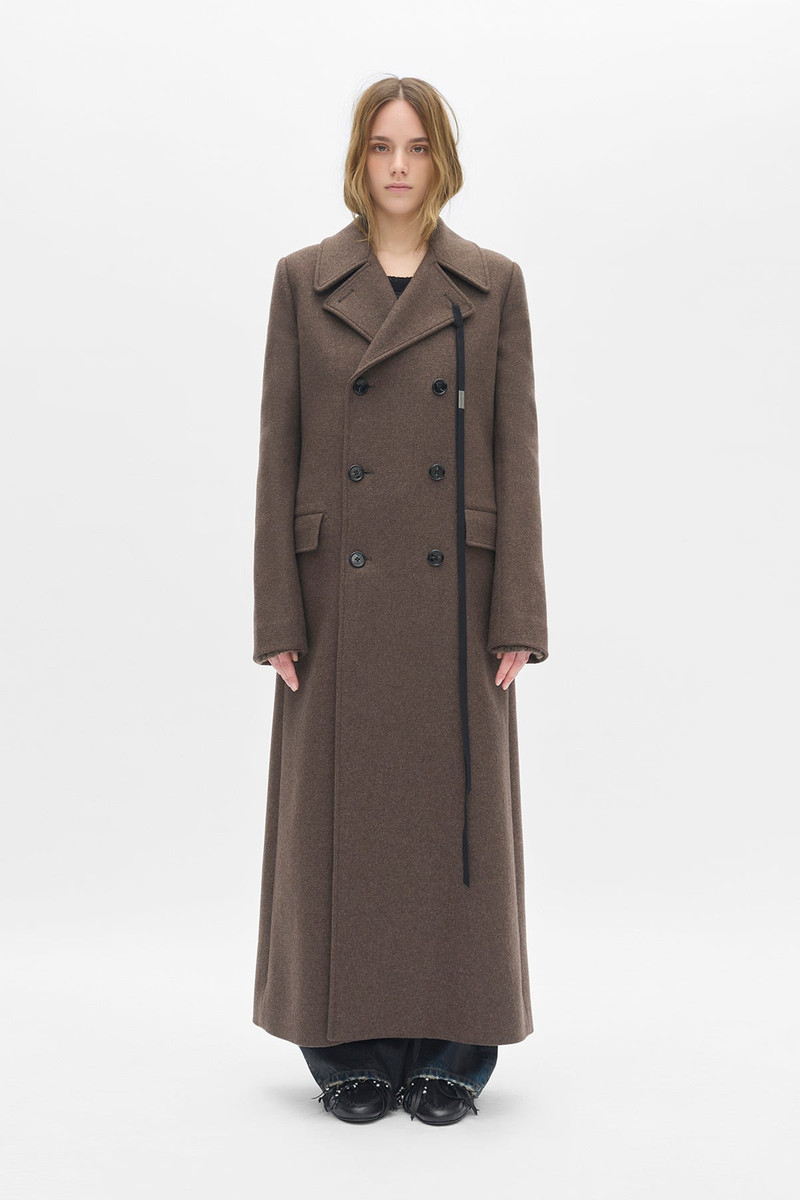 Agniet Long Fitted Double Breasted Coat 1