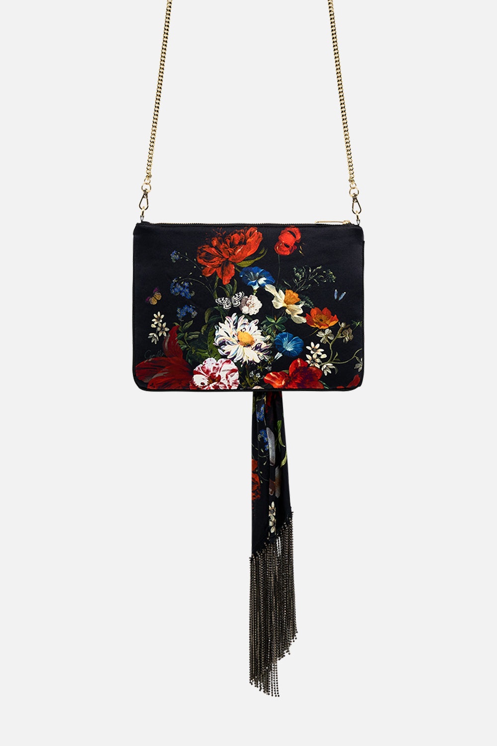 FRINGE TIE SCARF CLUTCH - 3