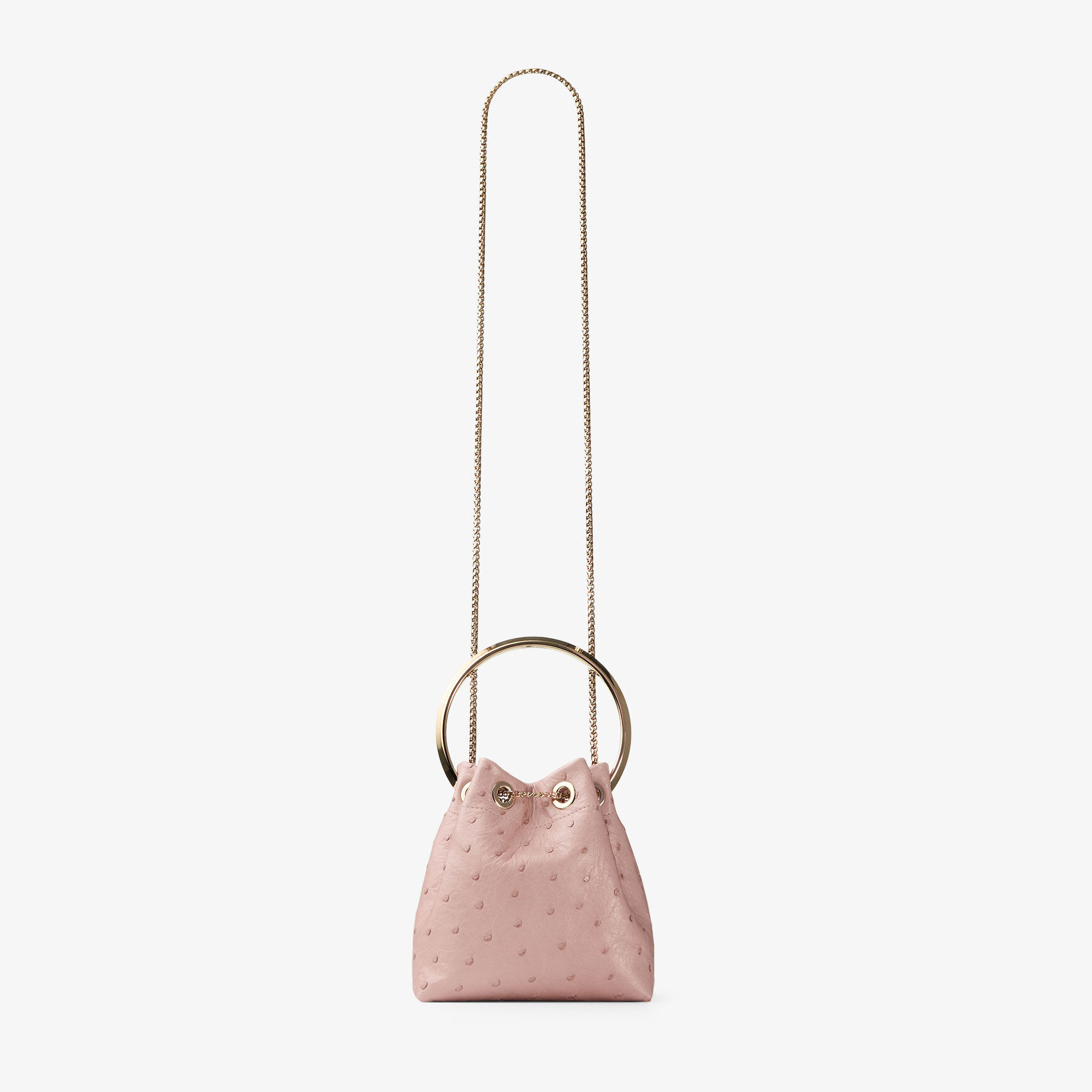 Bon Bon
Rose Ostrich Leather Bag - 5