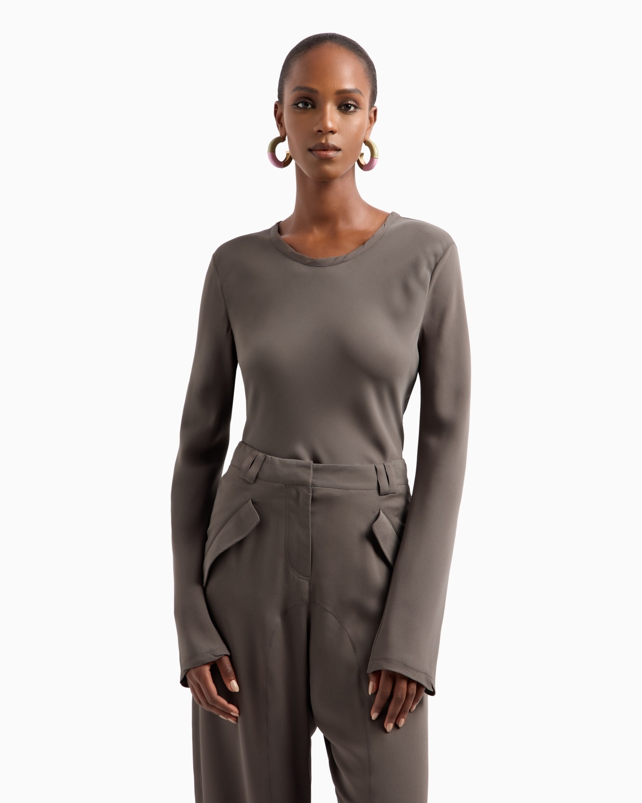 BLOUSE IN TRIPLE SILK GEORGETTE - 4
