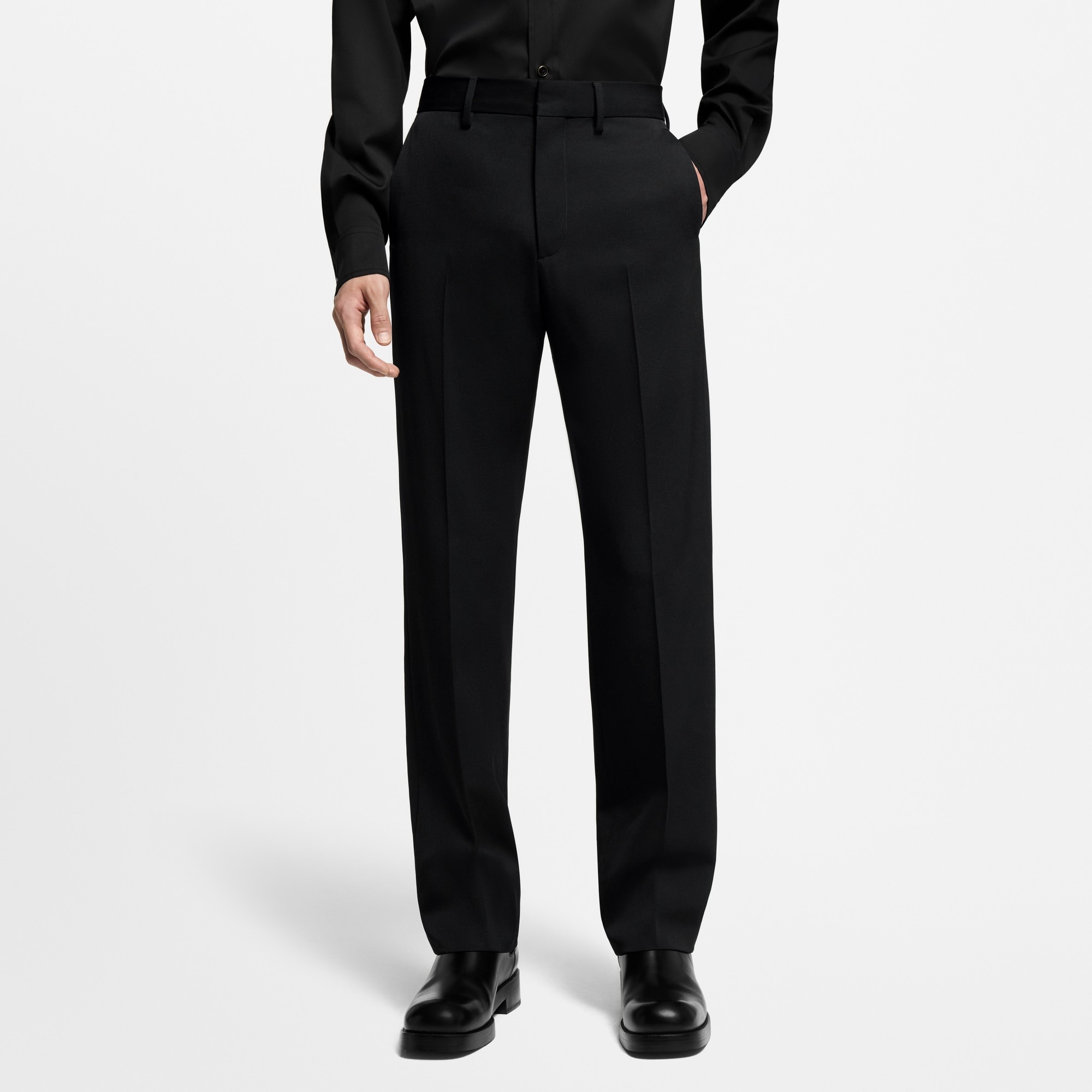 Tailored Wool Cigarette Pants - 2