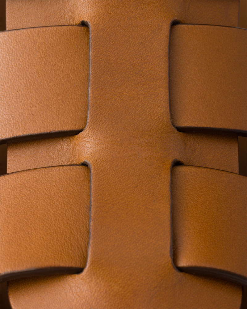 Leather sandals with ankle straps 5