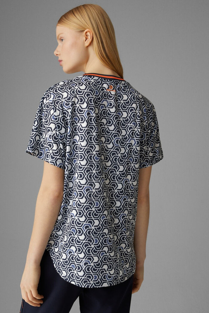 Dina Functional shirt in Navy blue/White 3